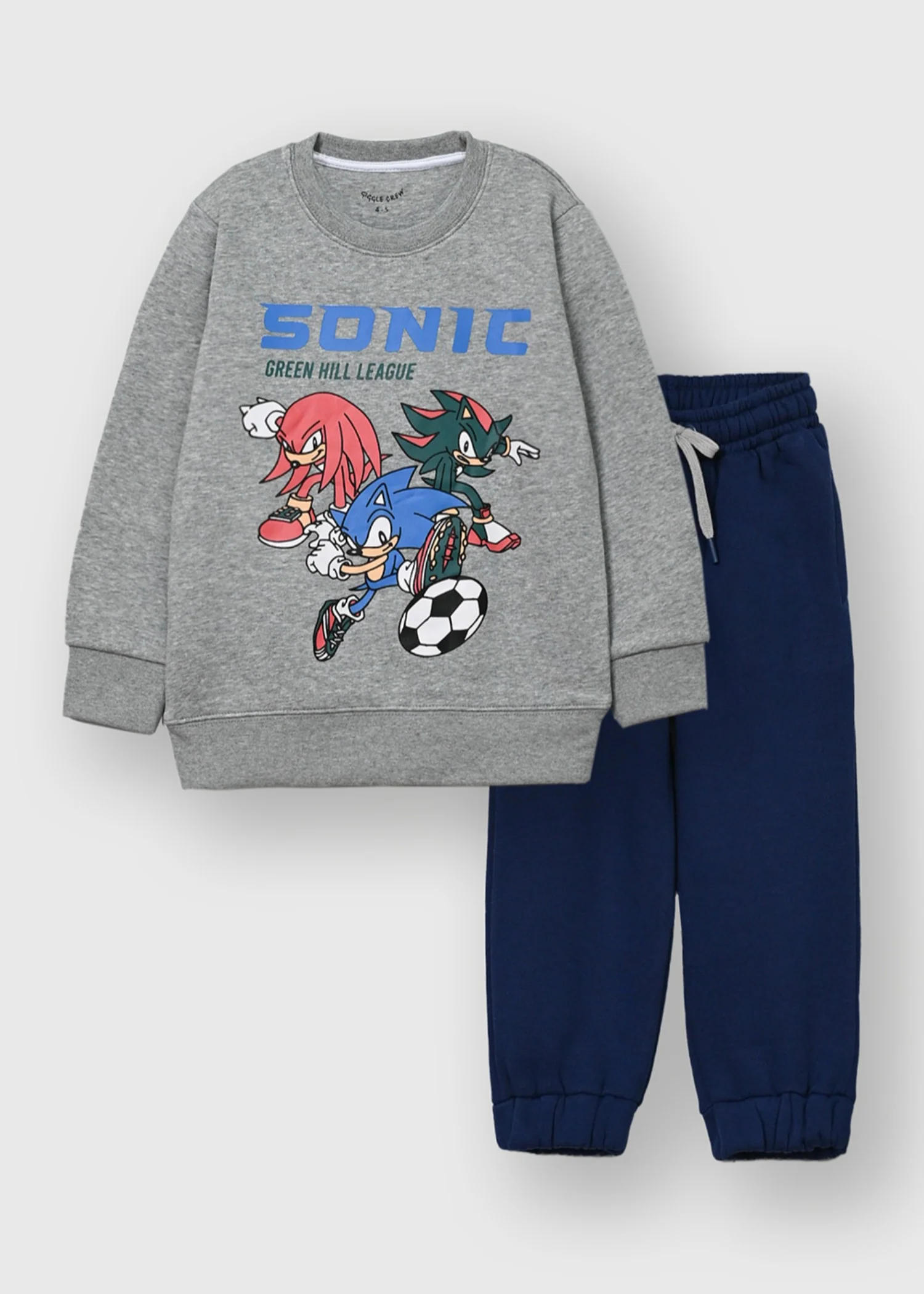 fleece Tracksuit in Grey, navy blue