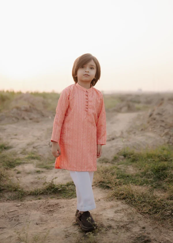 masuri Kurta in Pastel pink