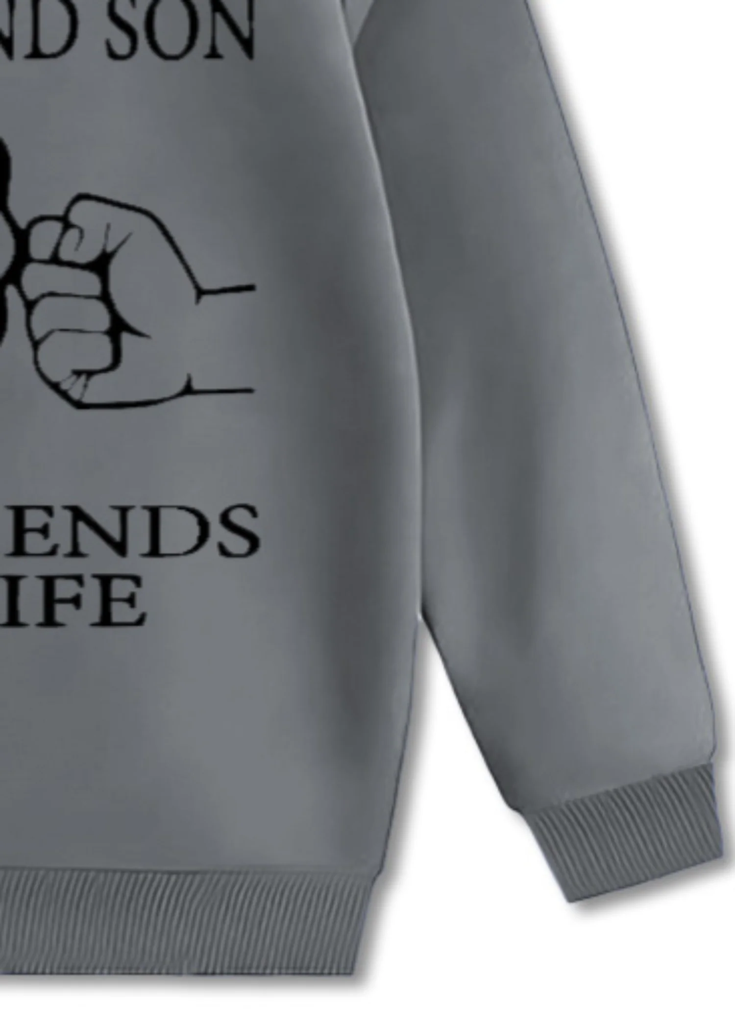 fleece Sweatshirt in Grey - view 3