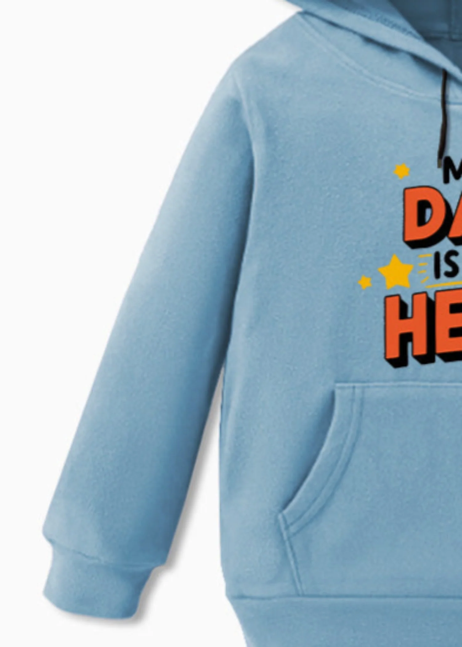 fleece Hoodie in Light blue - view 3