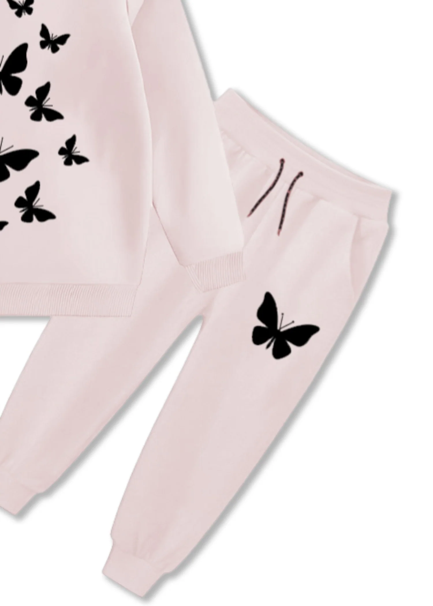 fleece Co Ord Sets in Pearl white - view 3