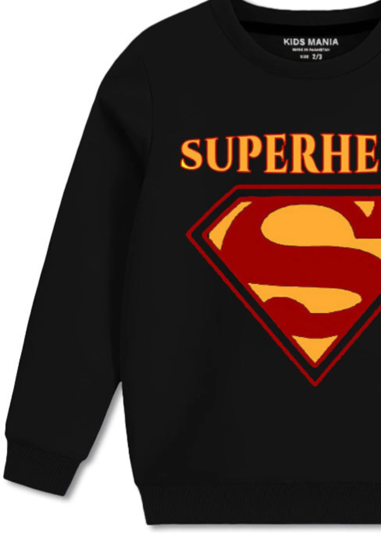 fleece Sweatshirt in Black - view 3