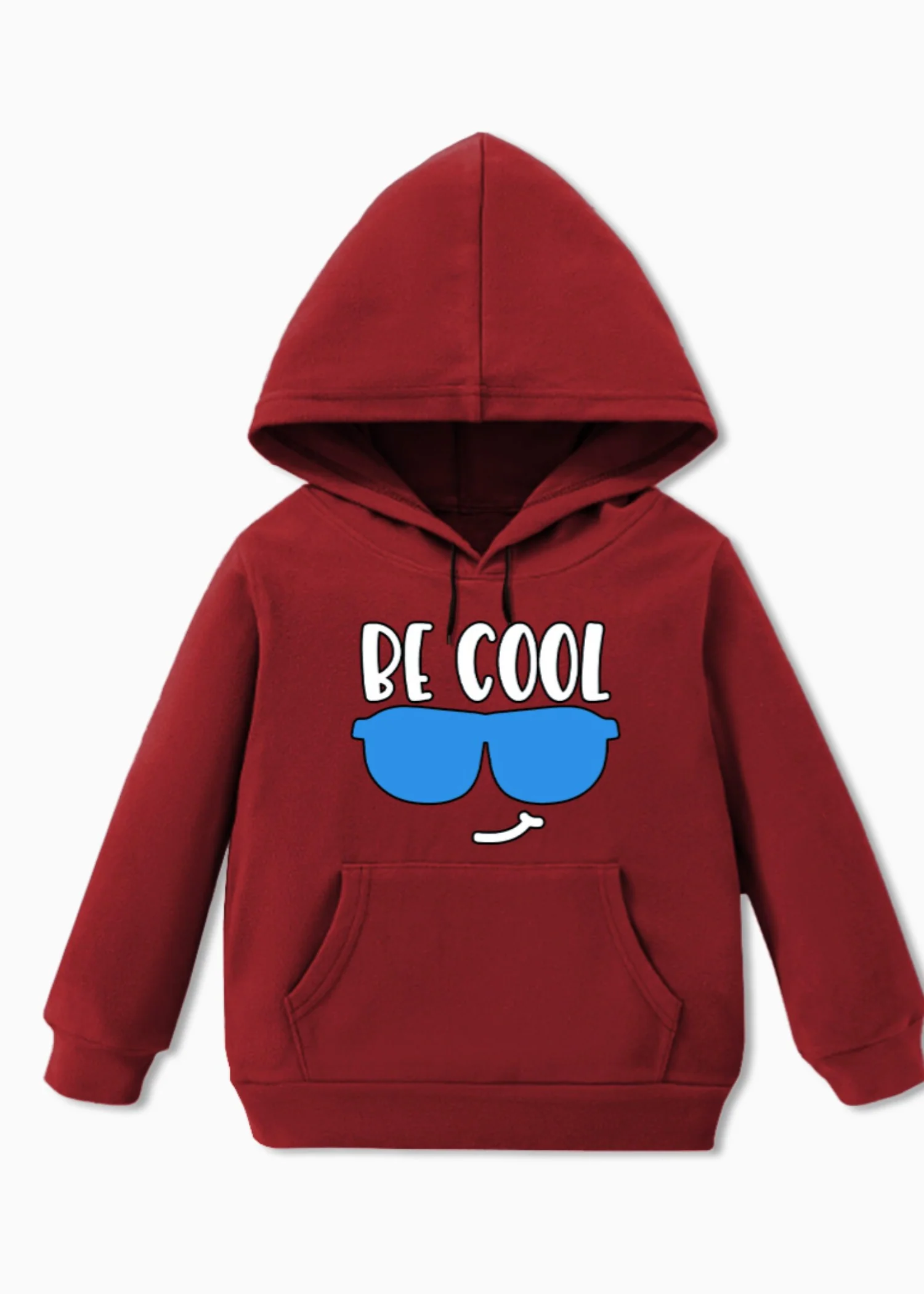 fleece Hoodie in Burnt red - view 2