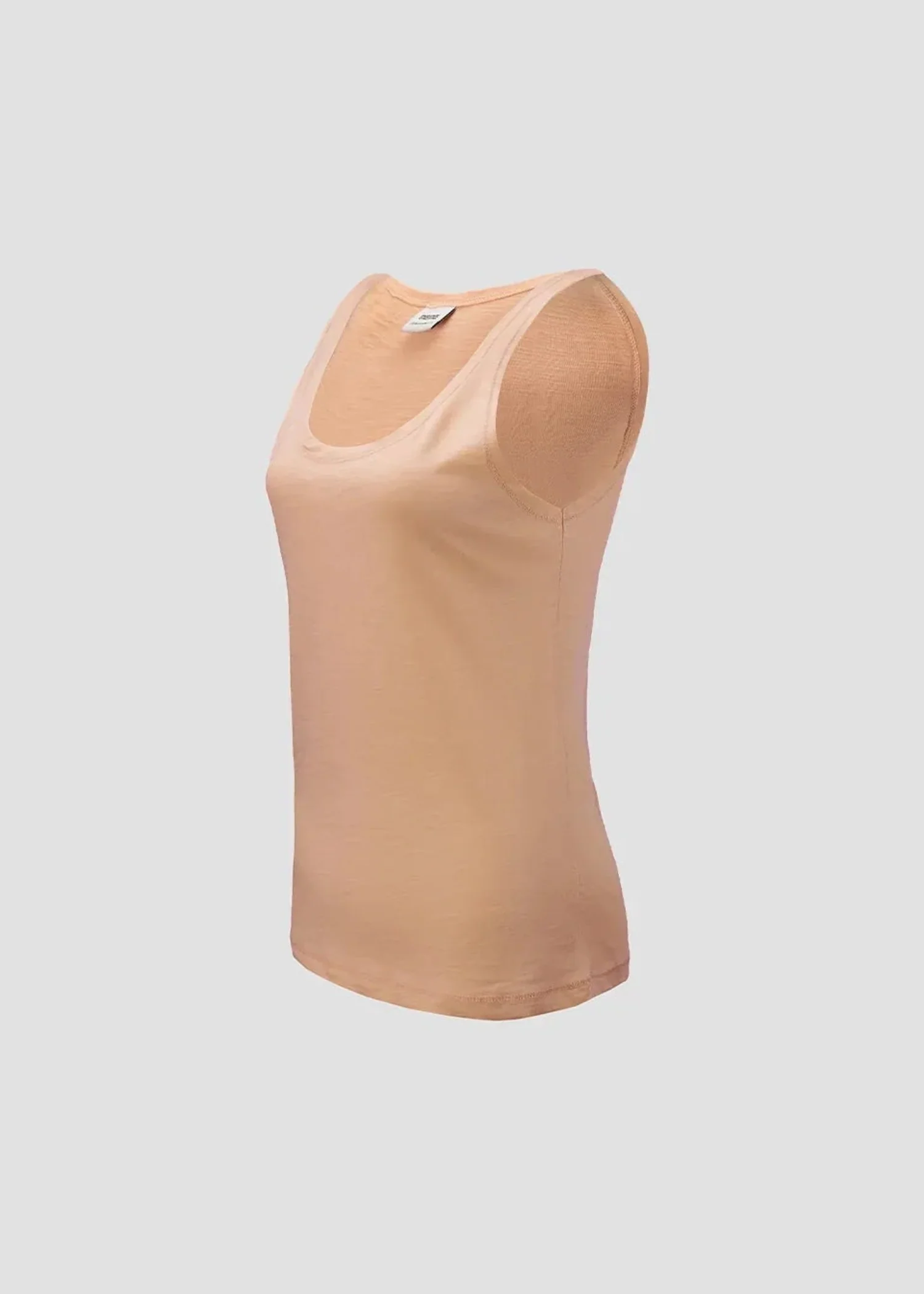 cotton jersey Tank Top in Peach orange - view 5