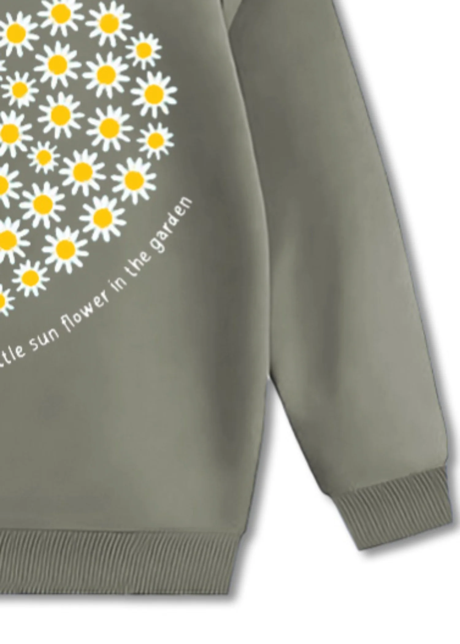 fleece Sweatshirt in Sage green - view 3