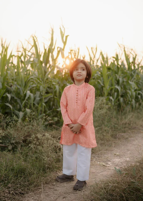 masuri Kurta in Pastel pink - view 3