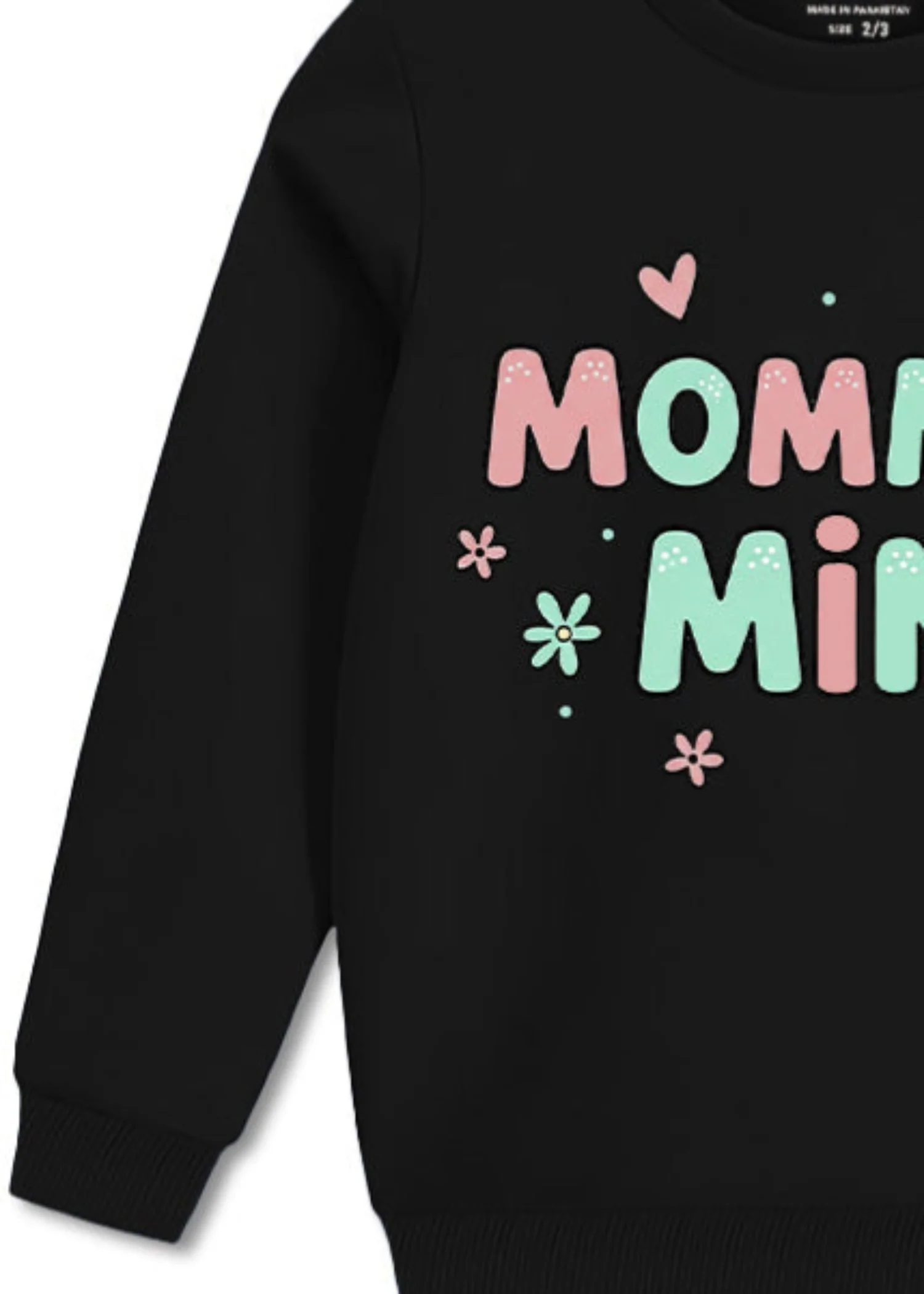 fleece Sweatshirt in Black - view 3
