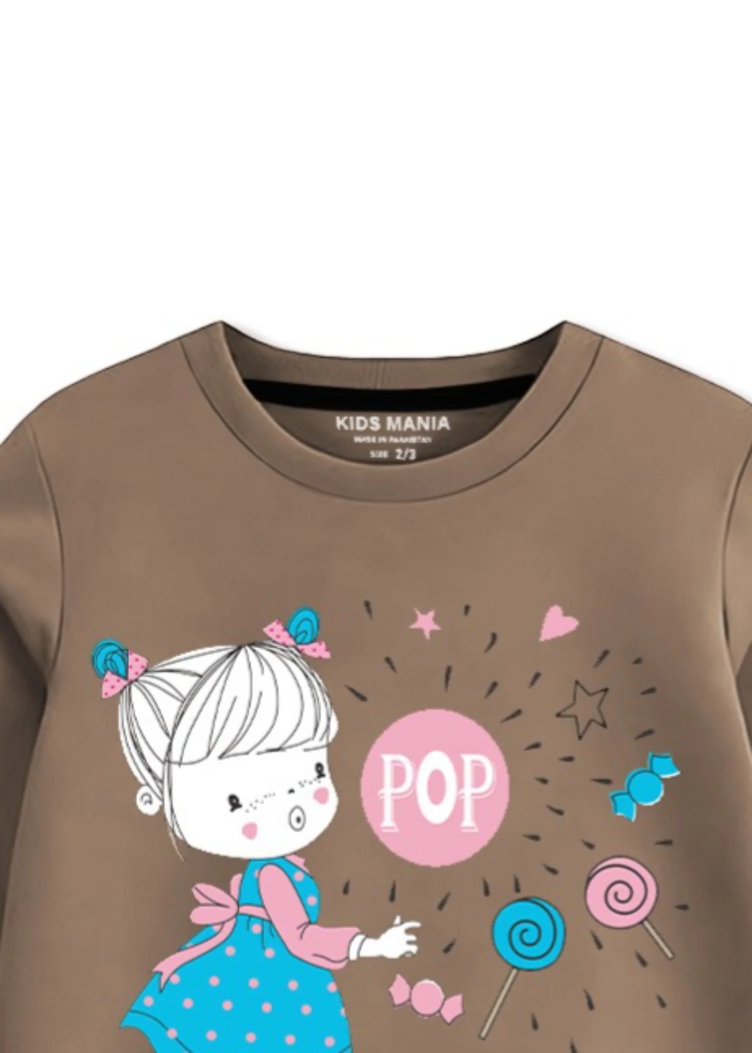 fleece Sweatshirt in Sand brown - view 2