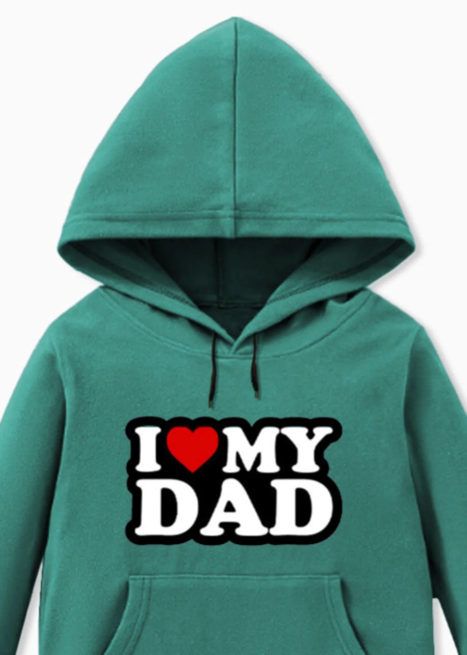 fleece Hoodie in Sea green - view 2