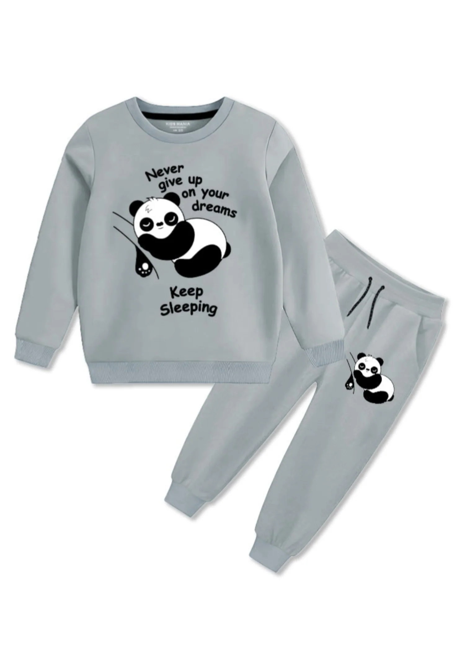 fleece Tracksuit in Light grey