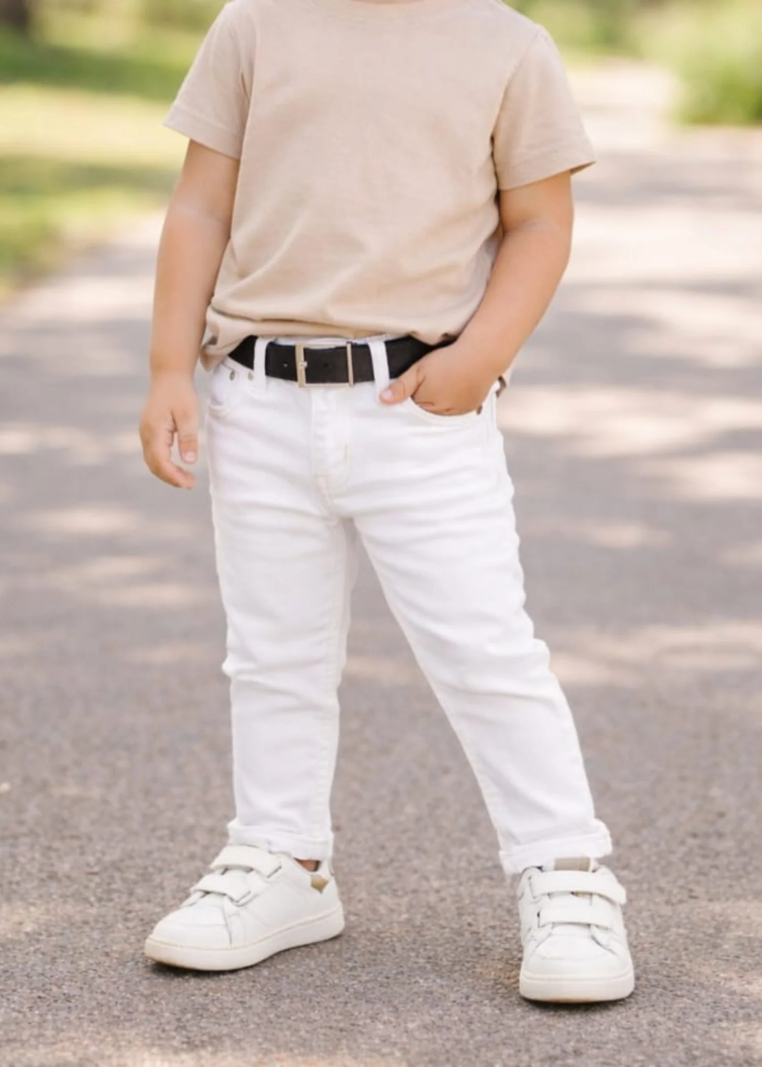 stretch denim Jeans in White