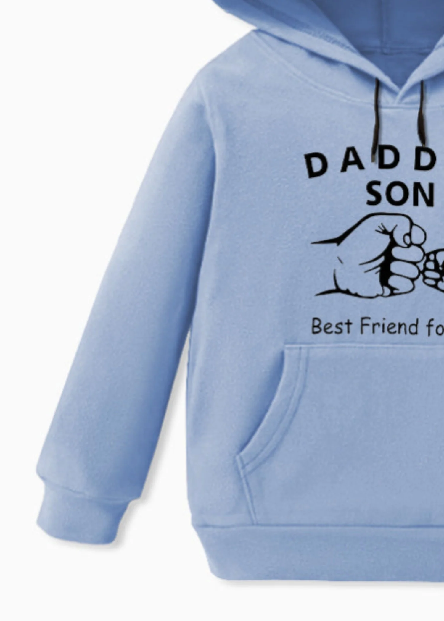 fleece Hoodie in Ice blue - view 3