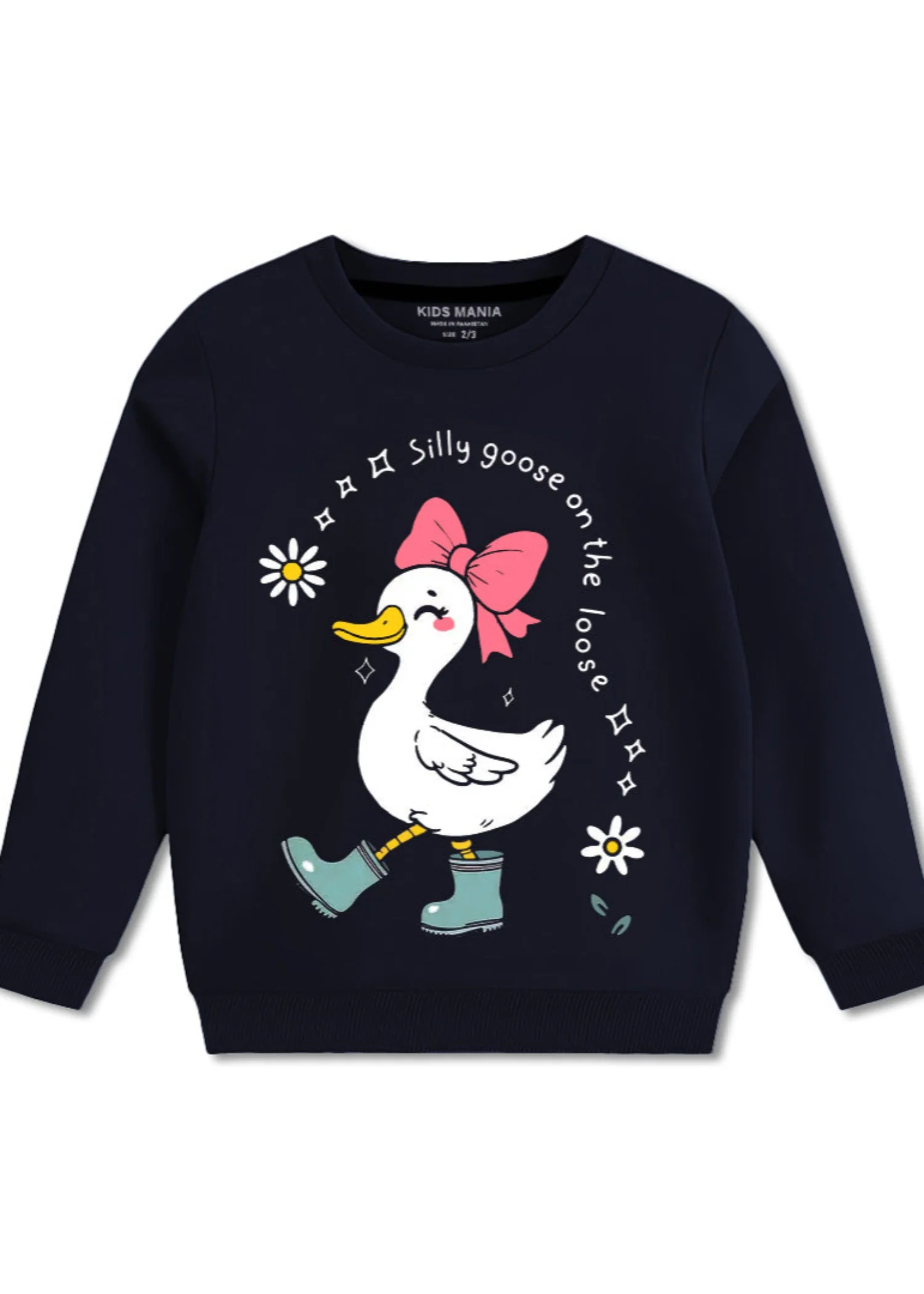 fleece Sweatshirt in Navy blue
