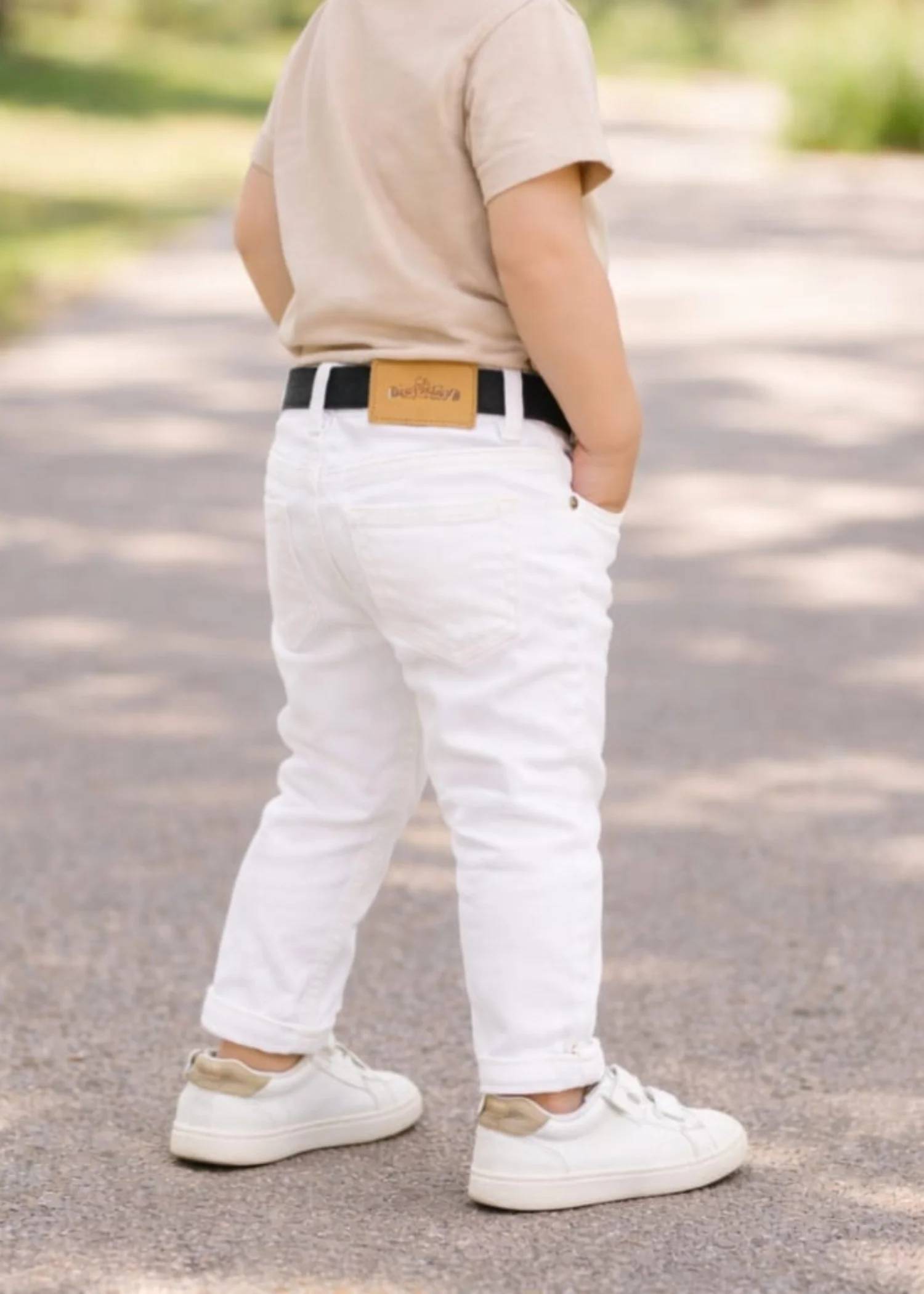 stretch denim Jeans in White - view 3