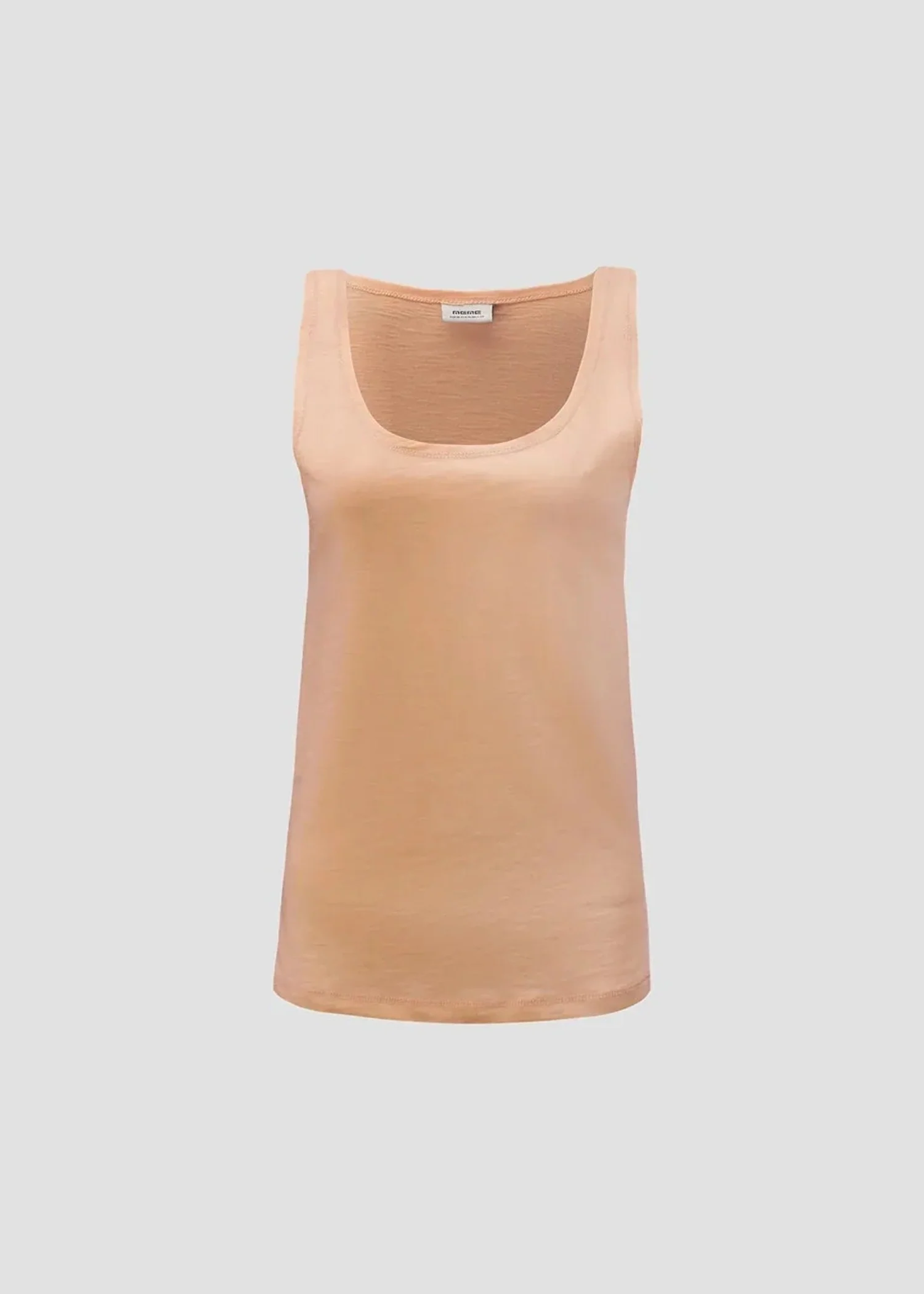 cotton jersey Tank Top in Peach orange - view 4