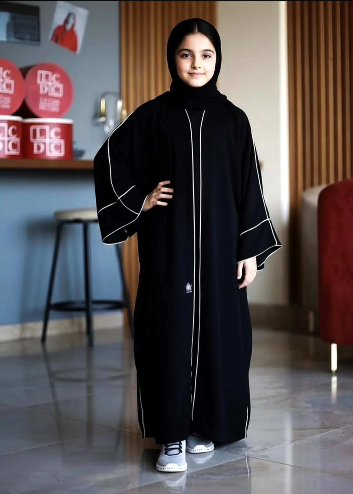 nidha Abaya in Black - view 3