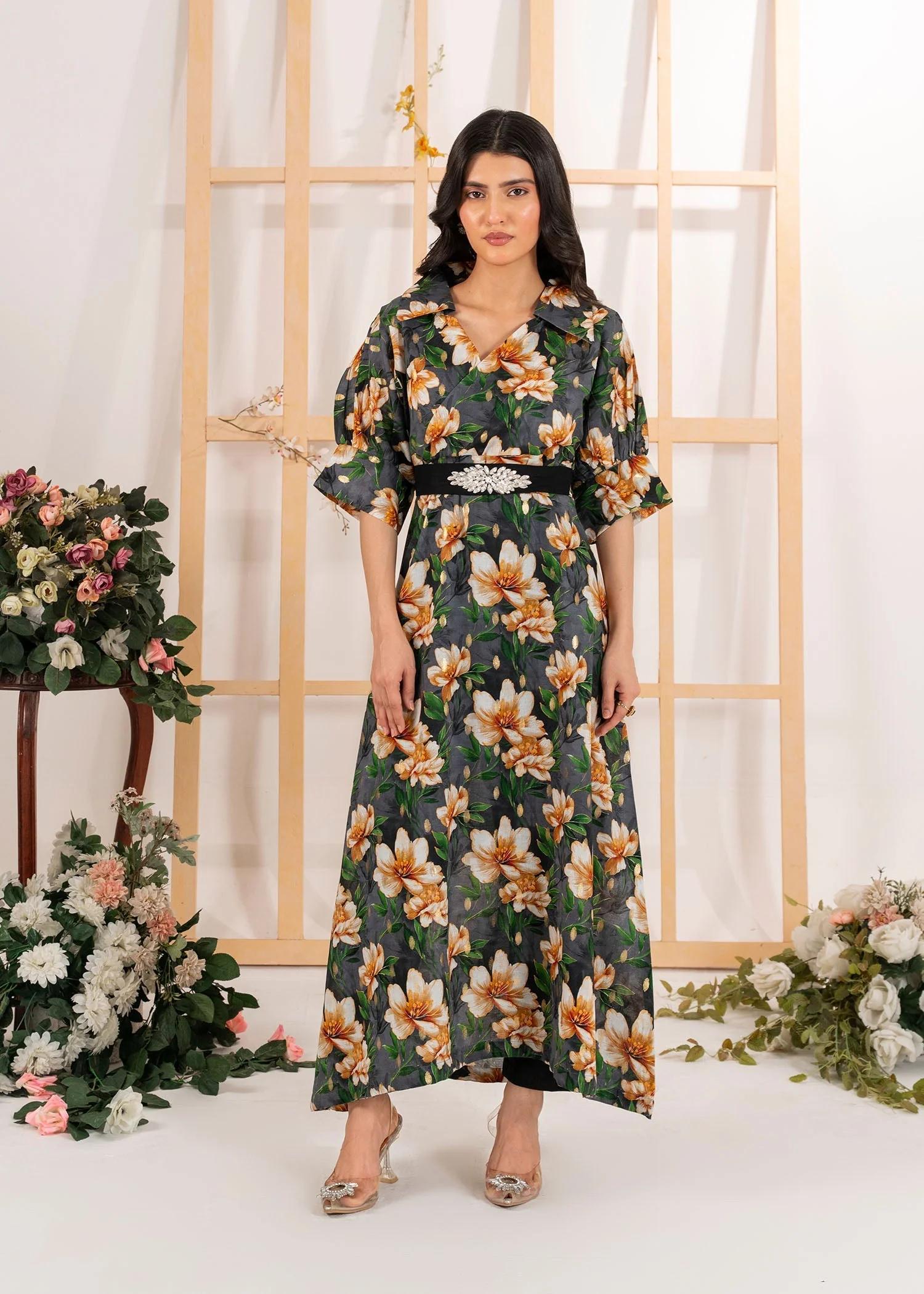 lawn Maxi in Grey