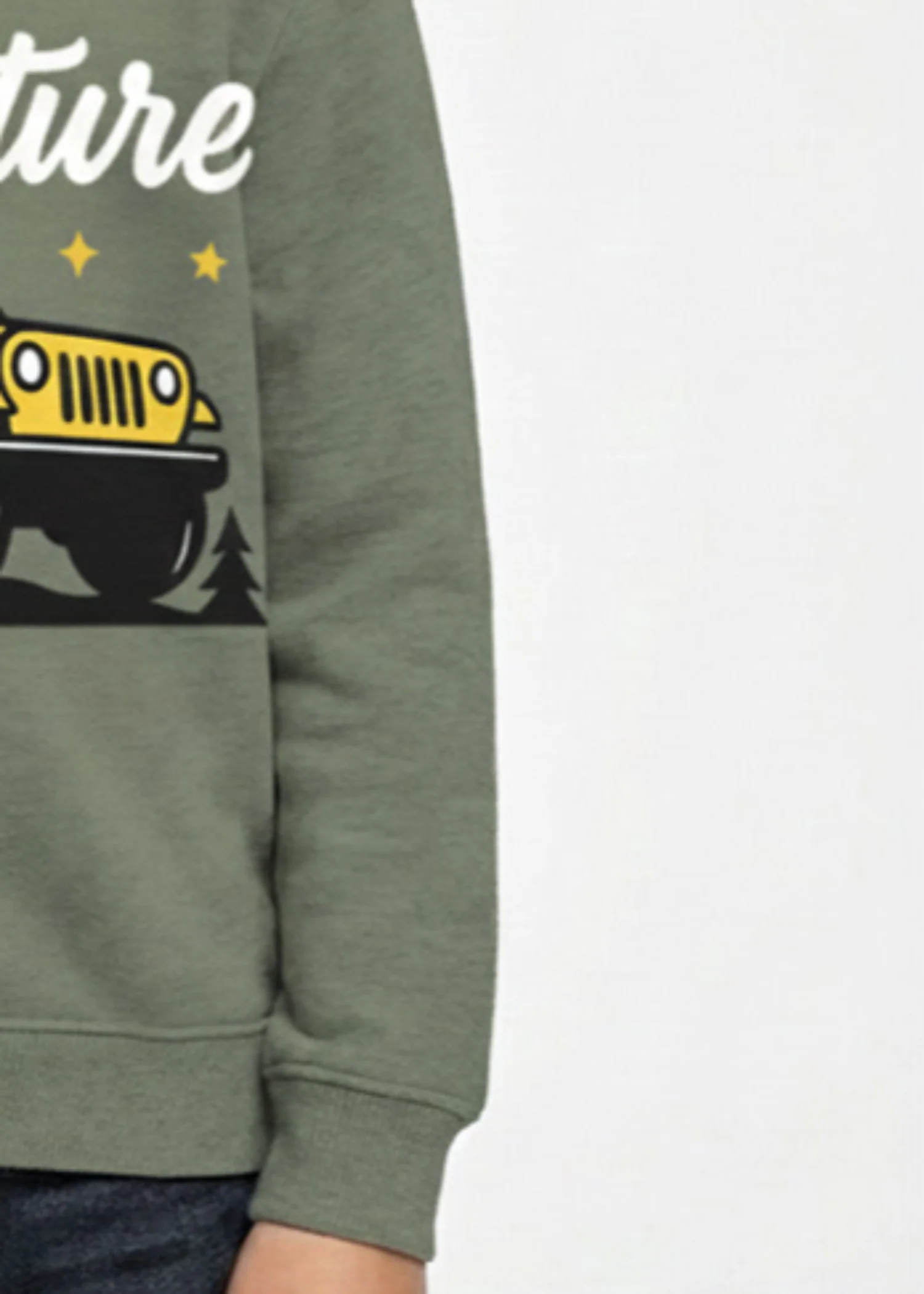 fleece Sweatshirt in Fern green - view 3