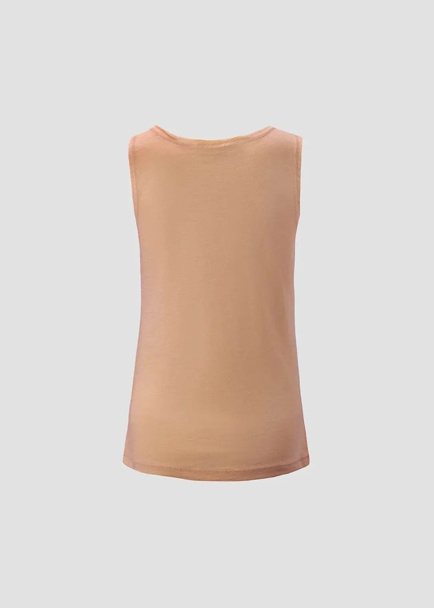 cotton jersey Tank Top in Peach orange - view 6