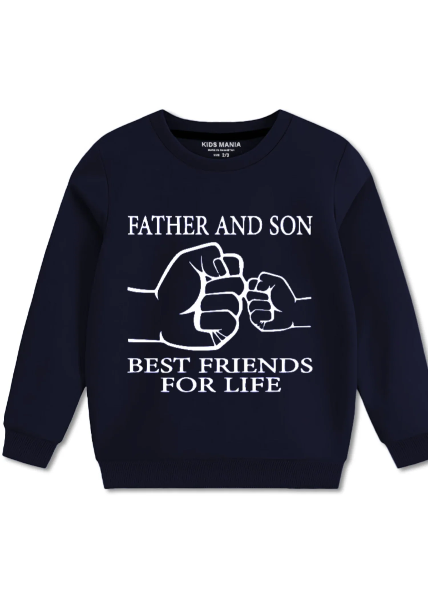 fleece Sweatshirt in Navy blue