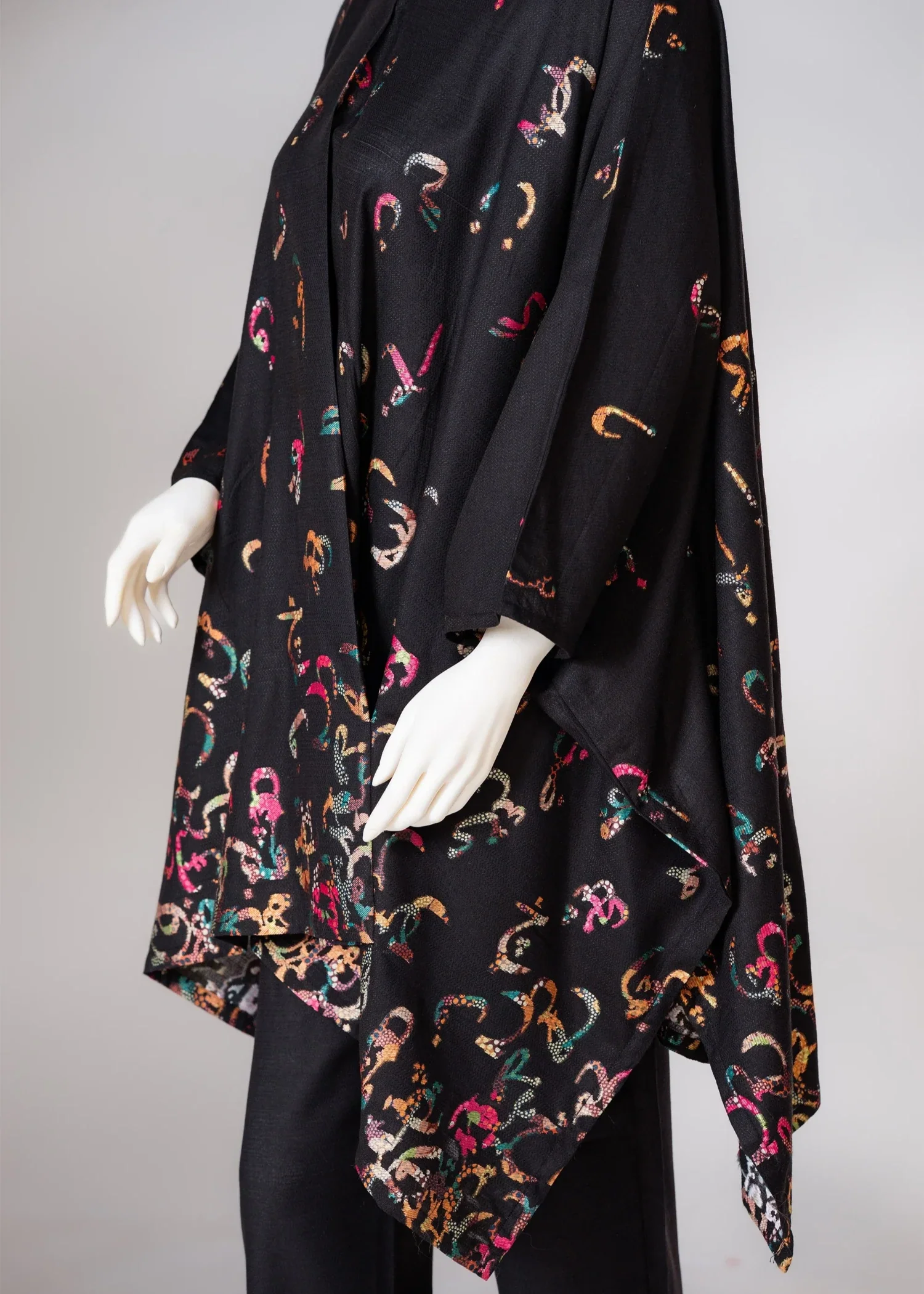 cotton viscose Co Ord Sets in Black - view 5