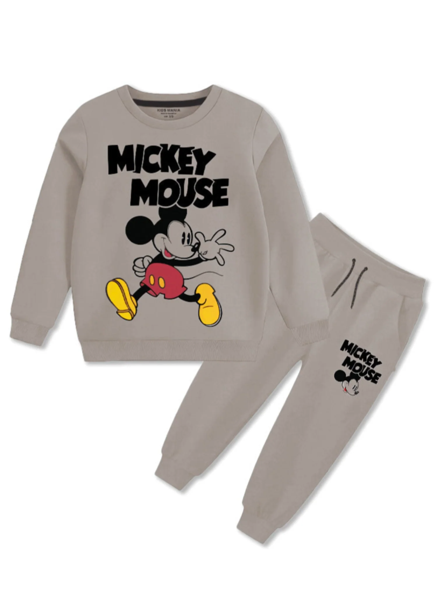 fleece Tracksuit in Warm grey