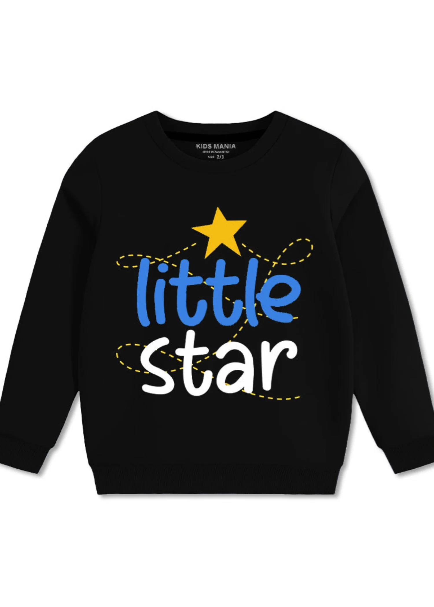 fleece Sweatshirt in Black