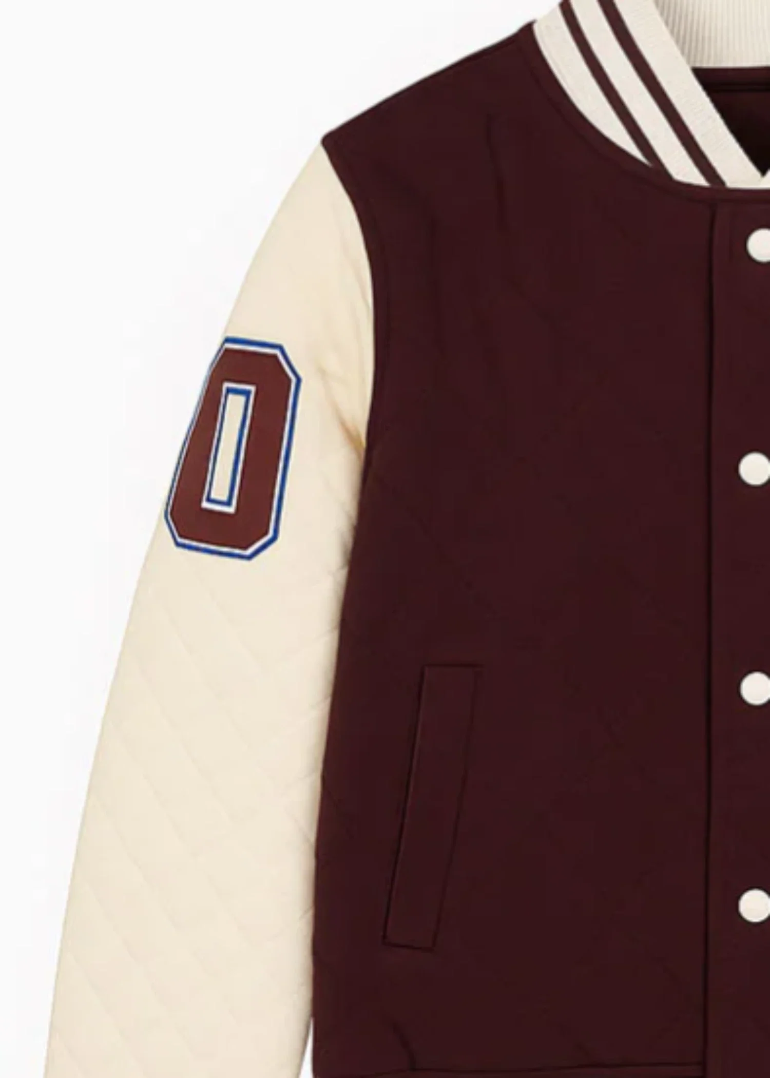fleece Jacket in Maroon - view 3
