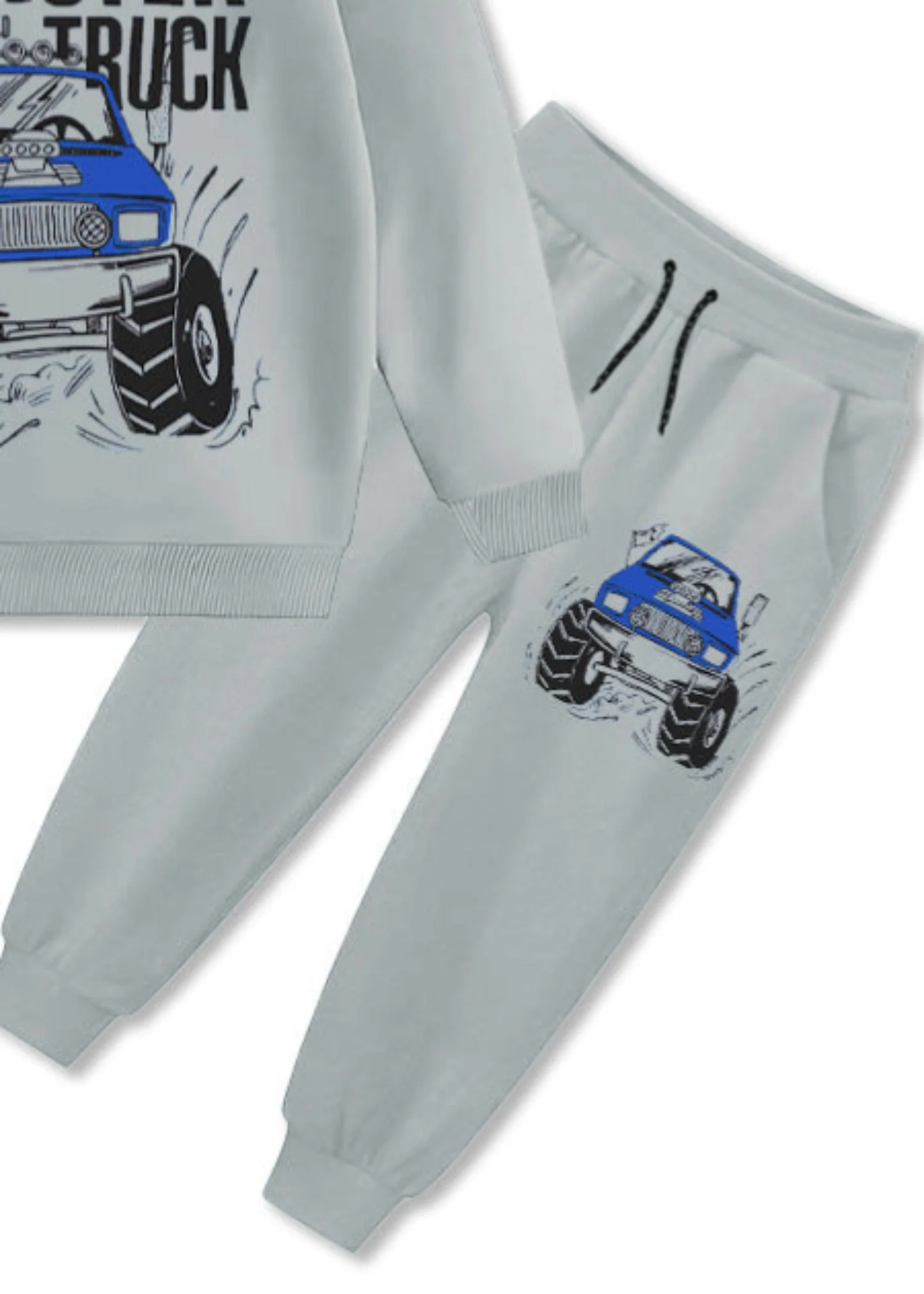 fleece Tracksuit in Grey - view 3