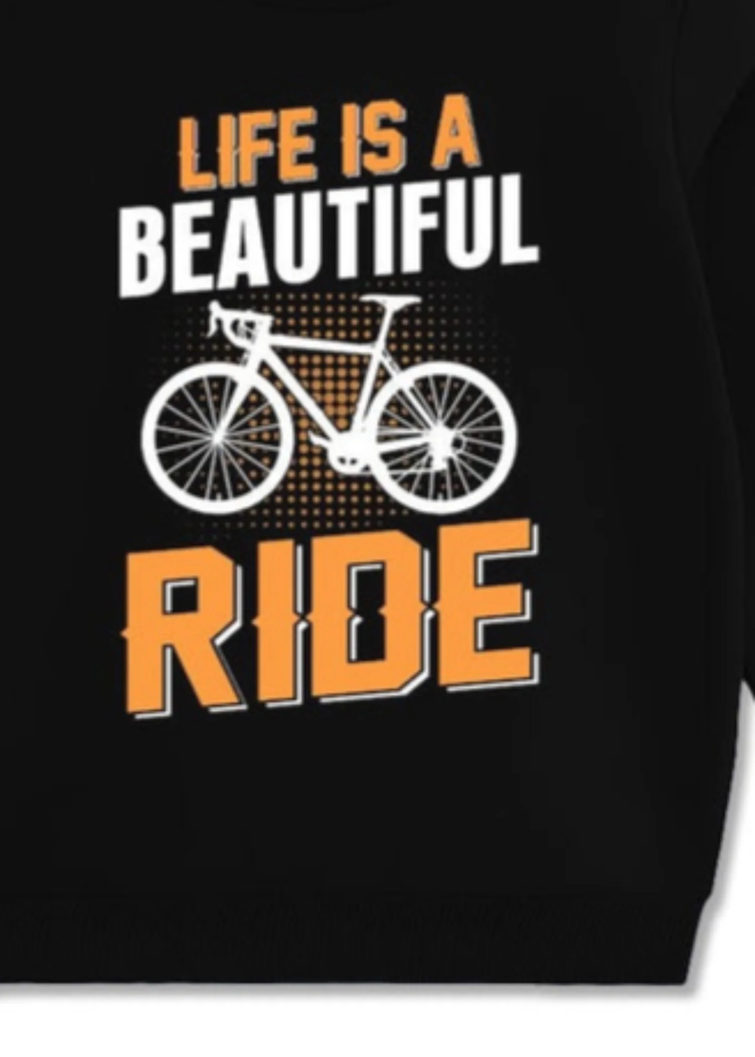 fleece Sweatshirt in Black - view 3