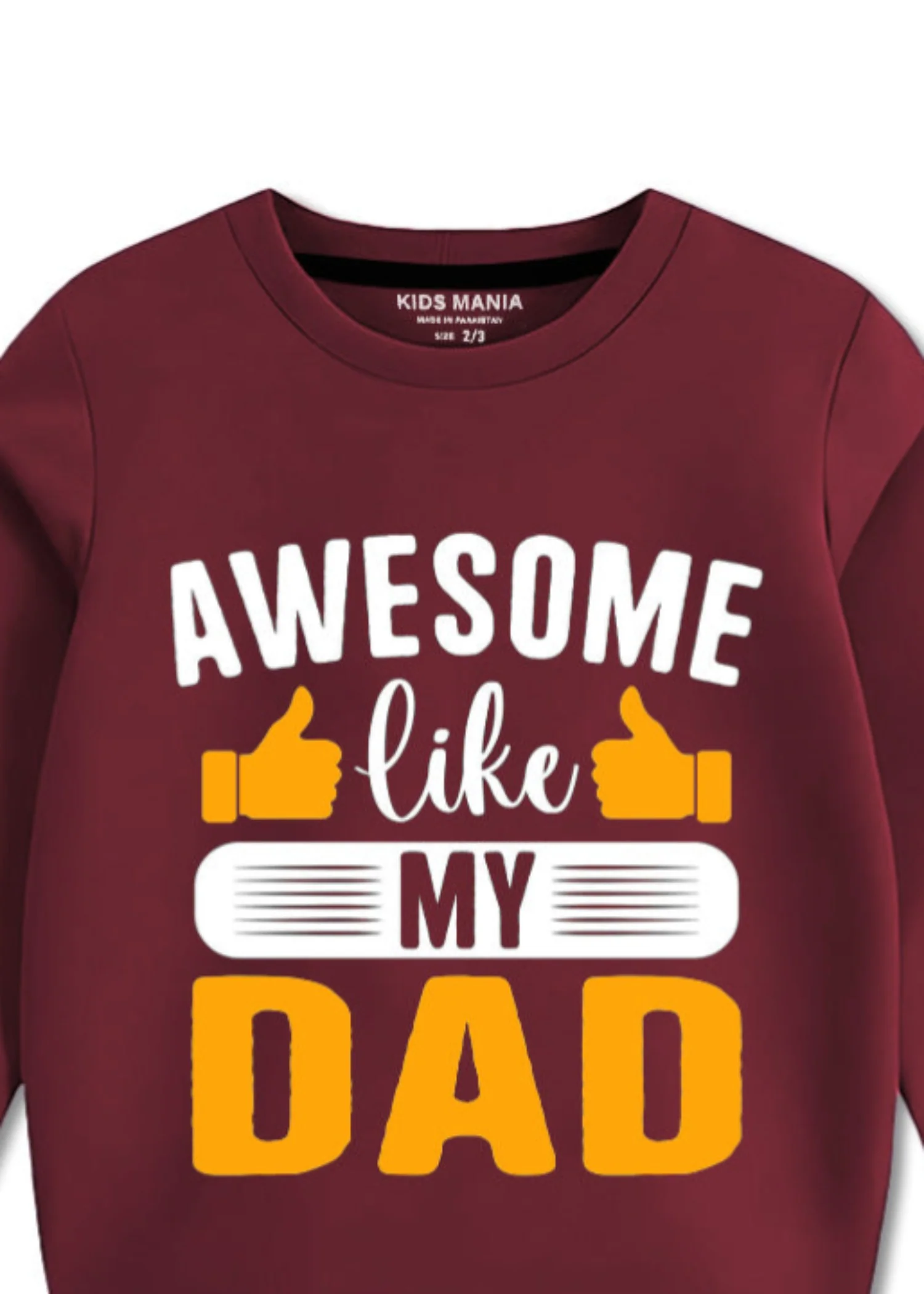 fleece Sweatshirt in Maroon - view 2