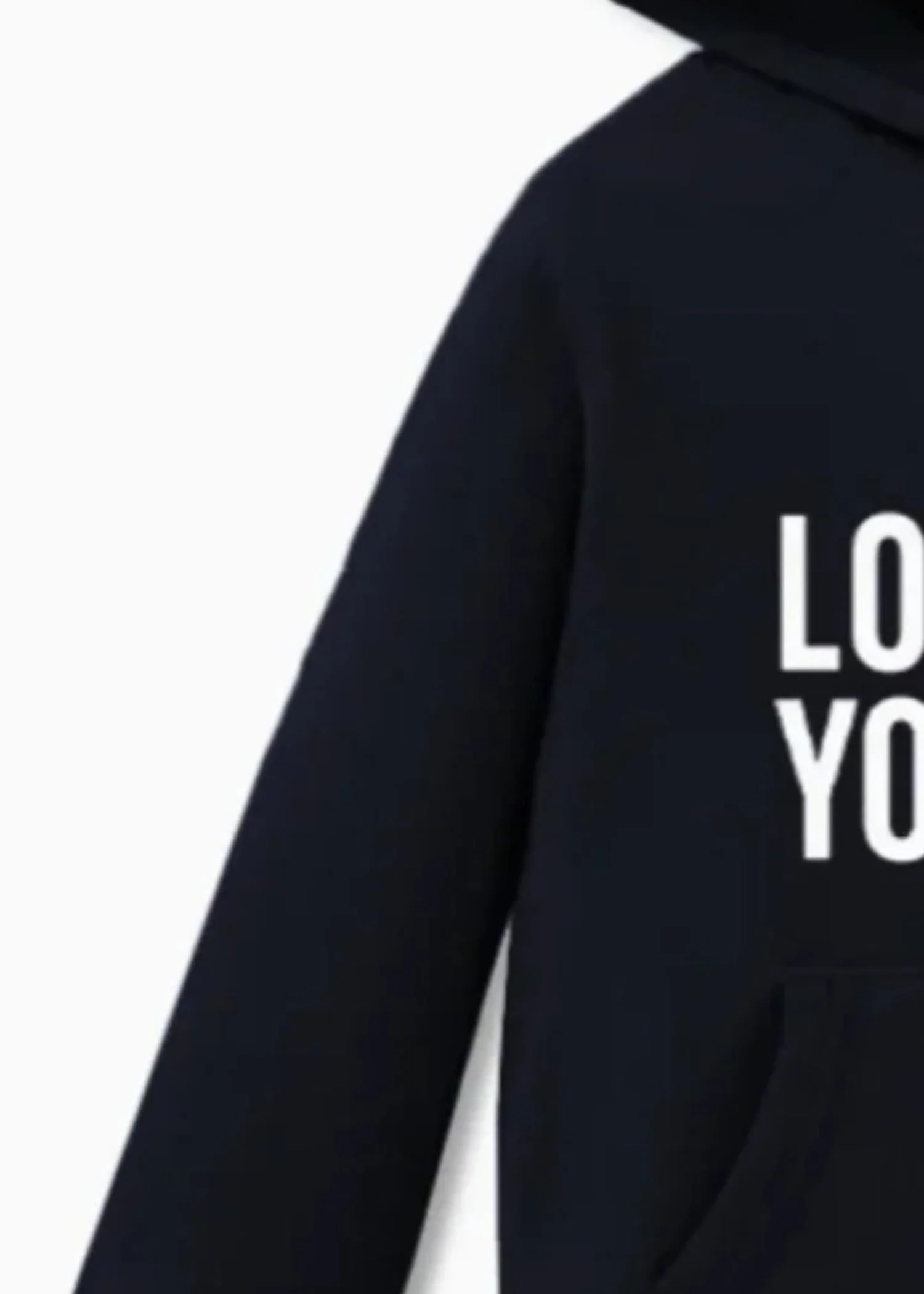 fleece Hoodie in Navy blue - view 2
