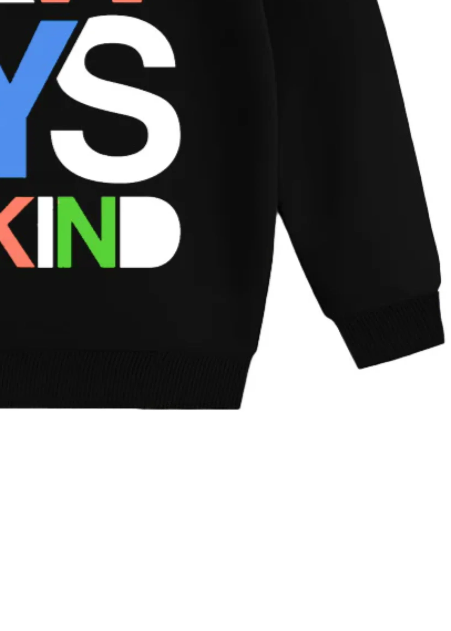 fleece Sweatshirt in Black - view 3