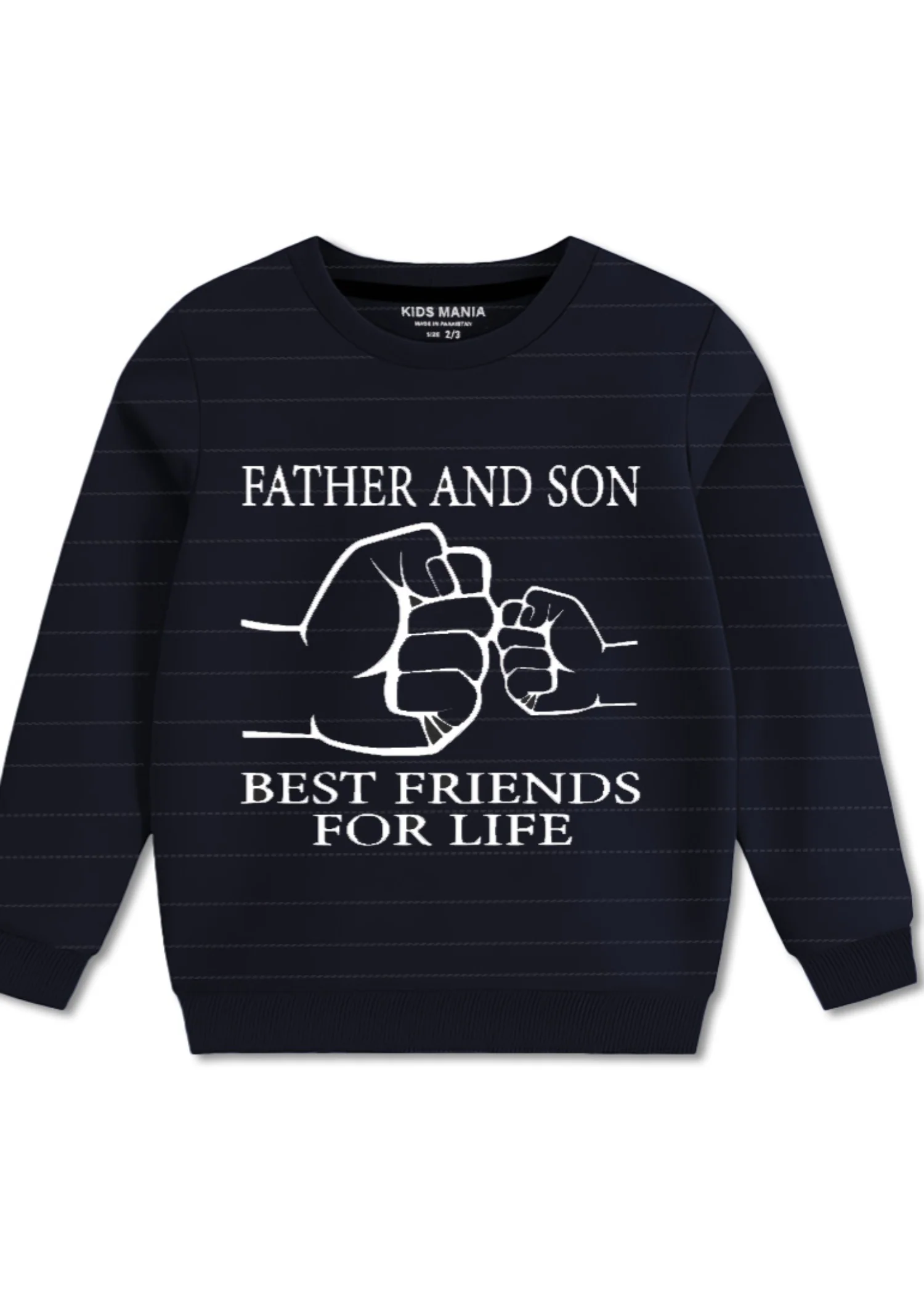 fleece Sweatshirt in Jet black