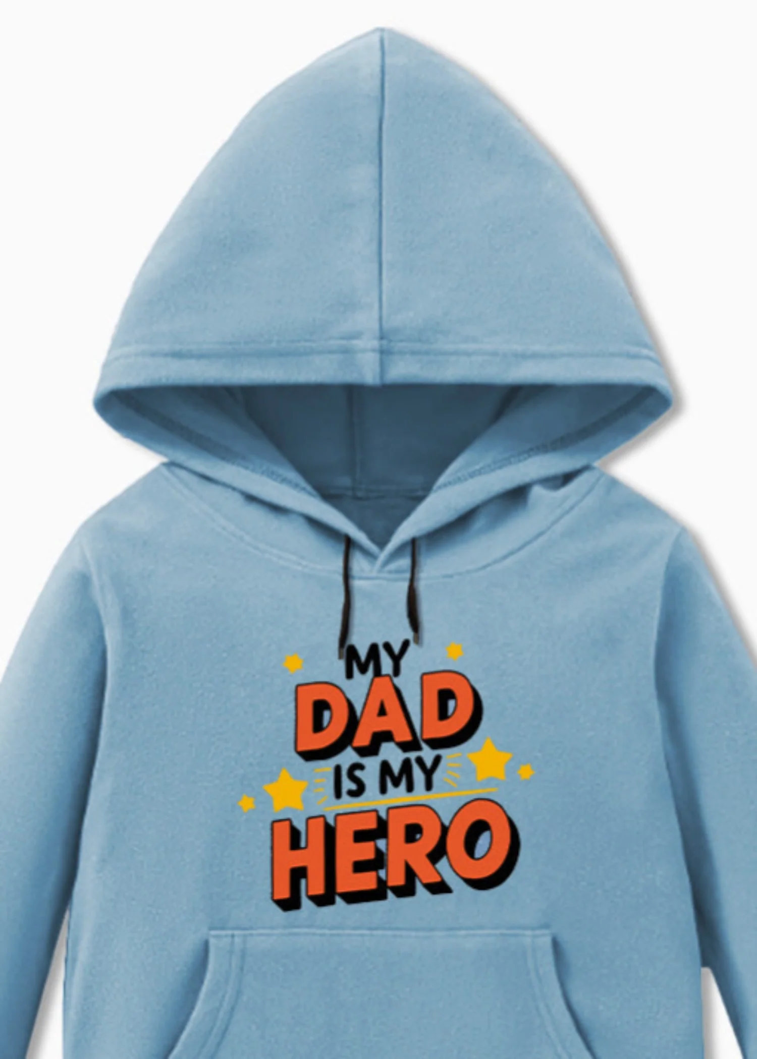 fleece Hoodie in Light blue - view 2