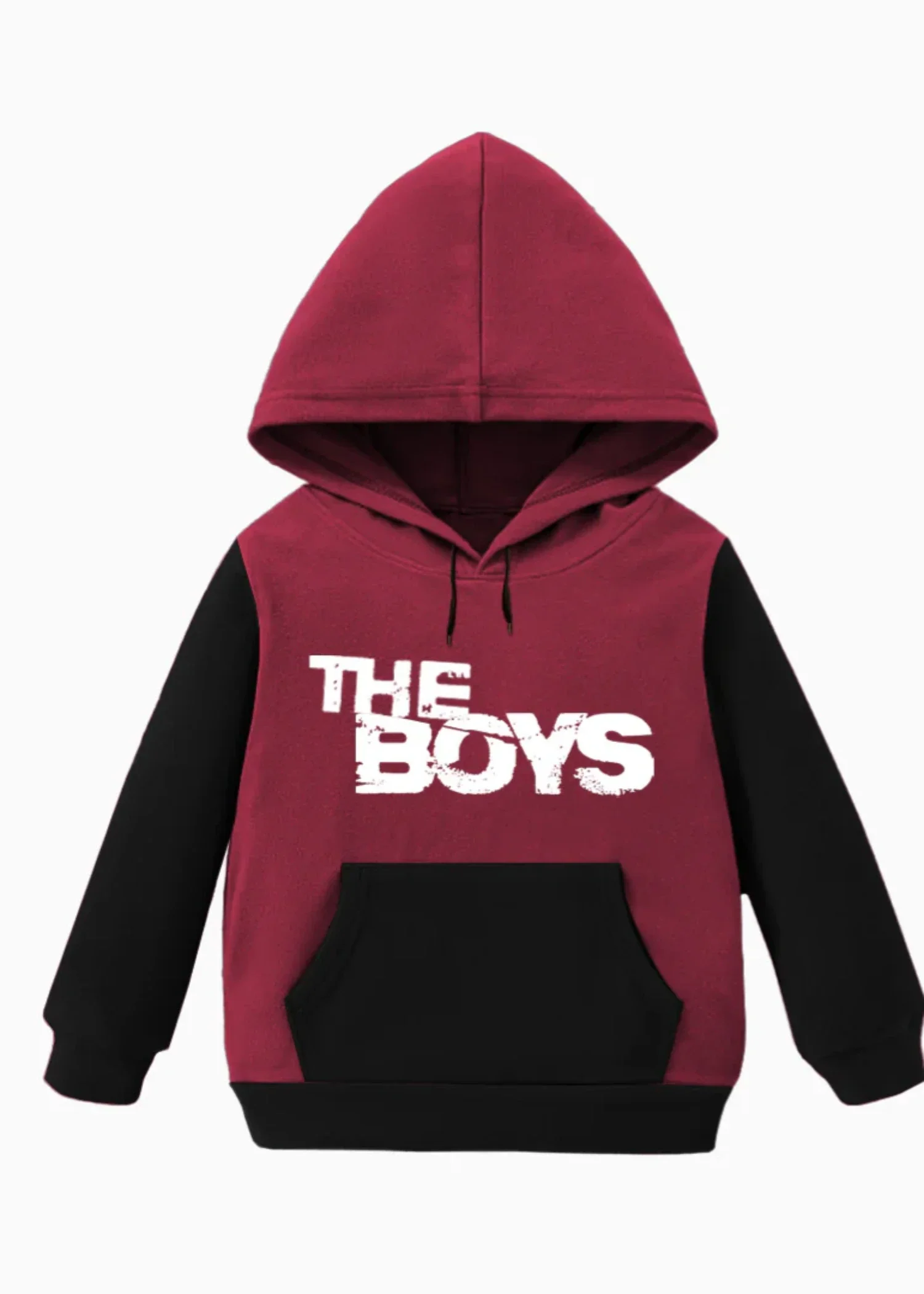 fleece Hoodie in Maroon
