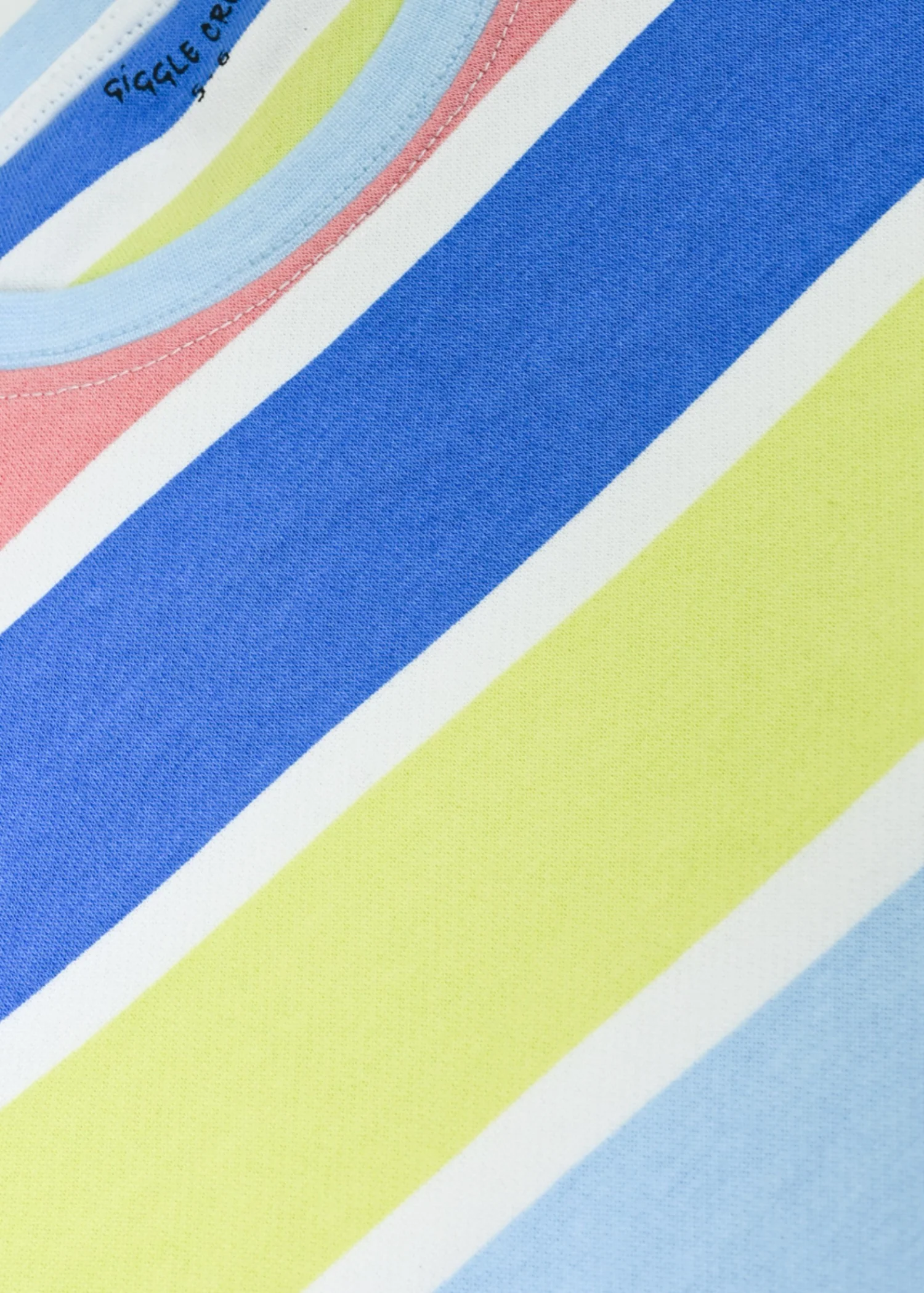fleece Sweatshirt in White, sky blue, sapphire blue - view 3