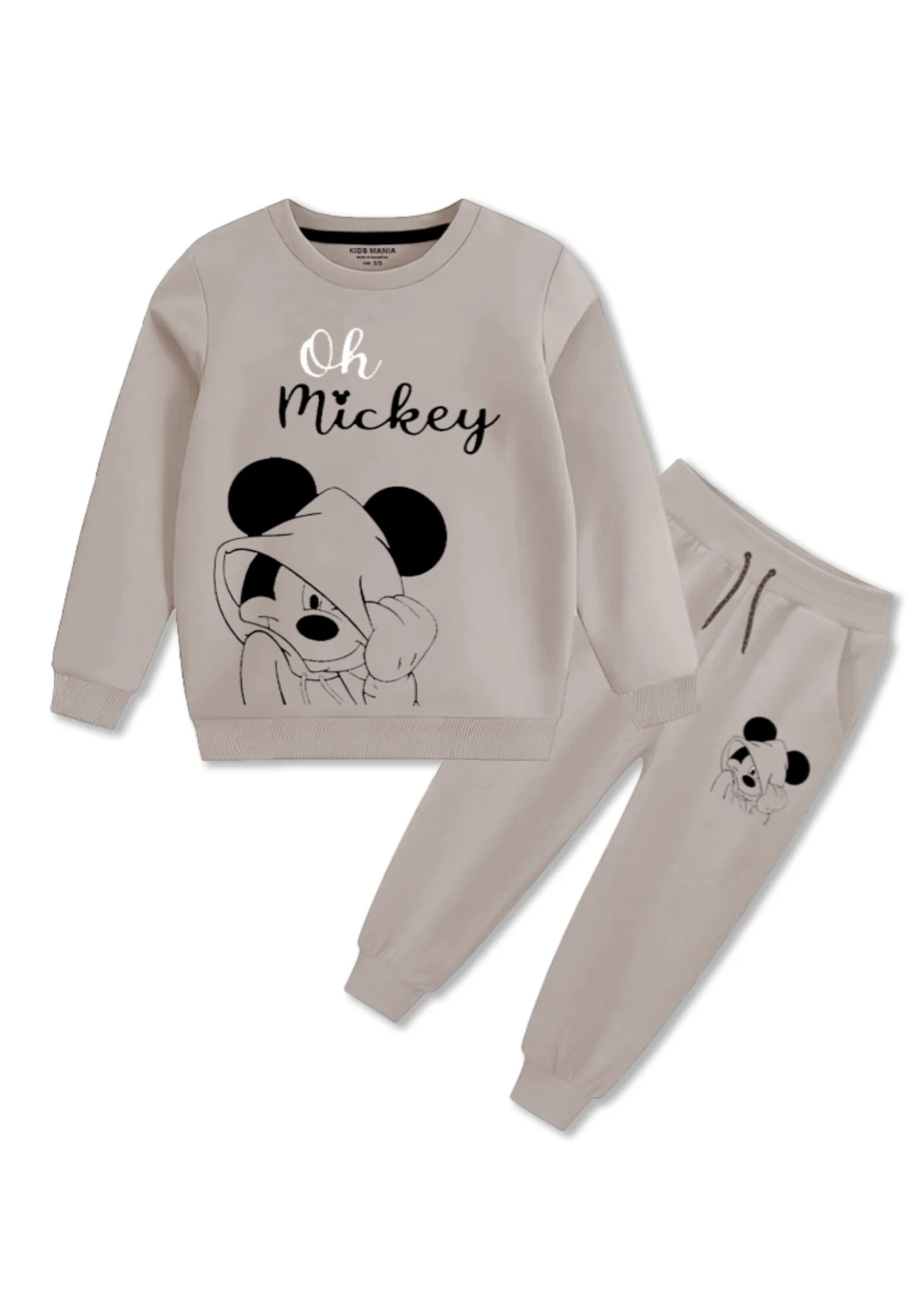 fleece Tracksuit in Eggshell
