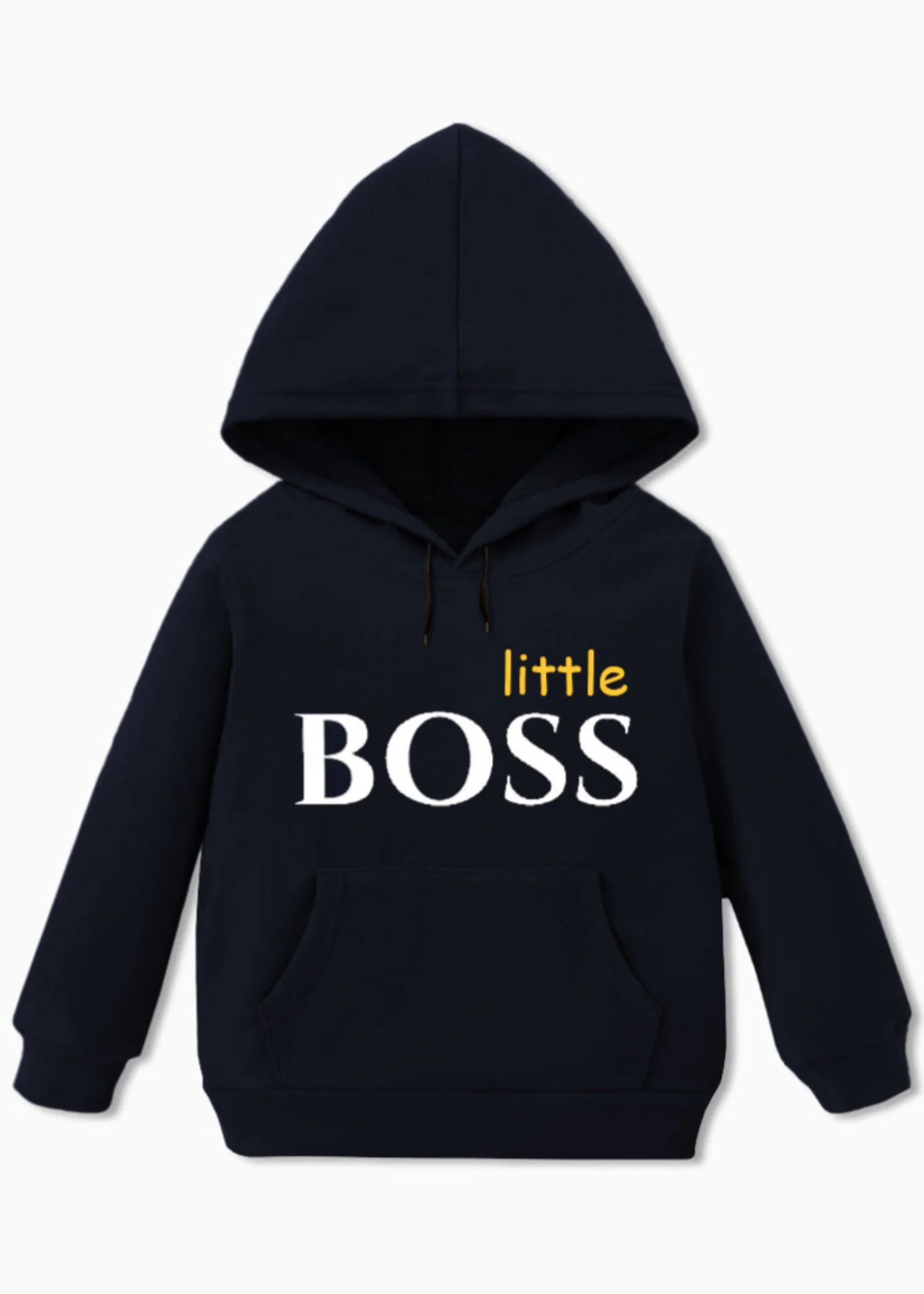 fleece Hoodie in Black - view 4
