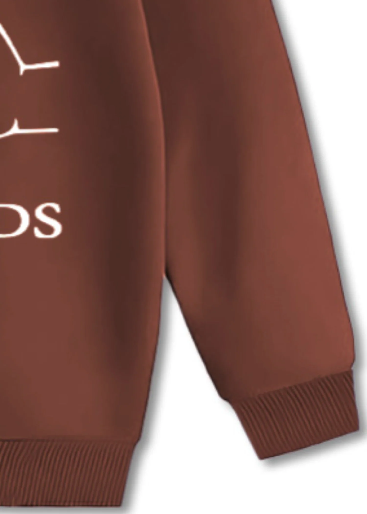 fleece Sweatshirt in Hazelwood brown - view 3