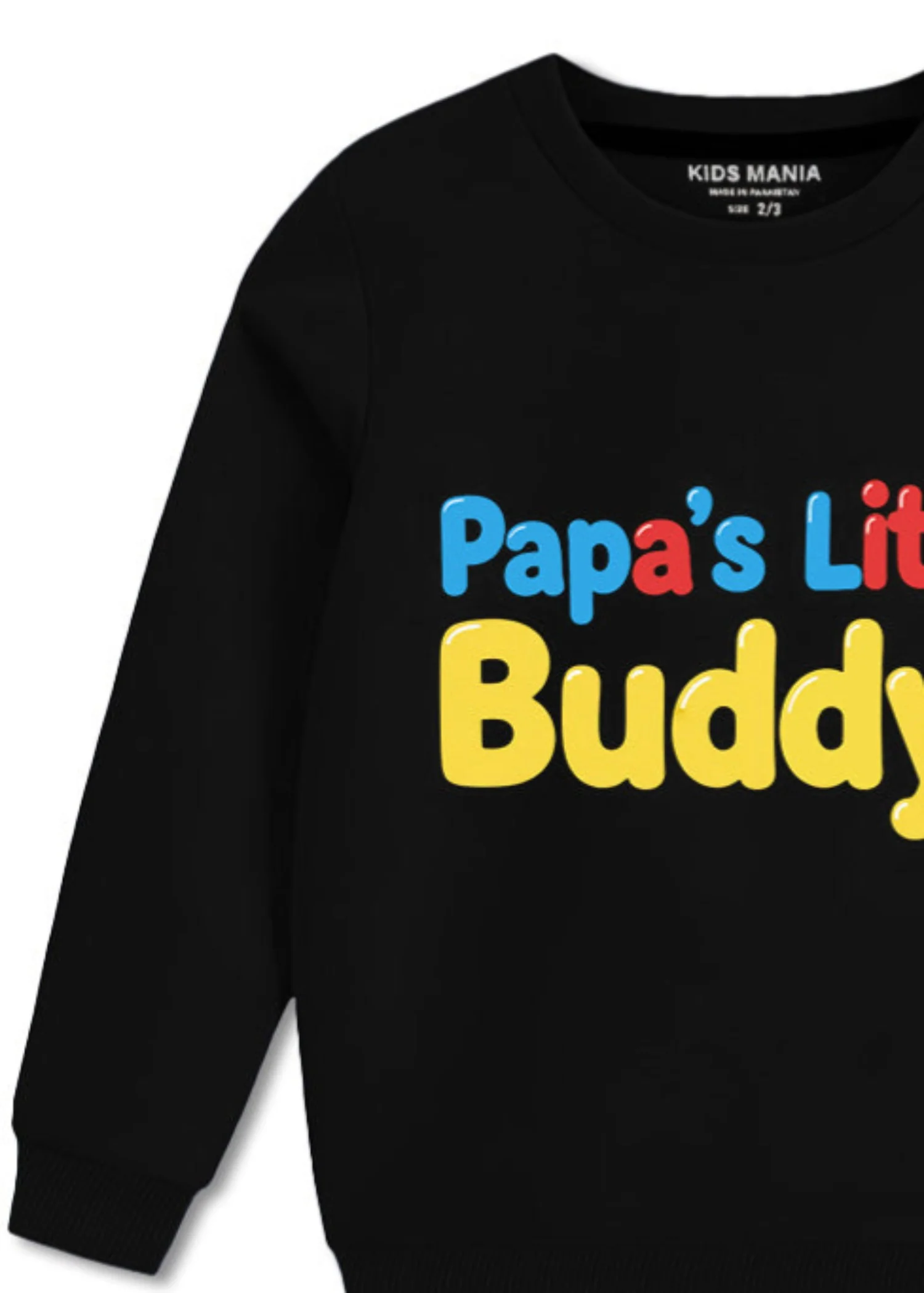 fleece Sweatshirt in Black - view 3