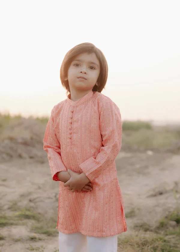 masuri Kurta in Pastel pink - view 2