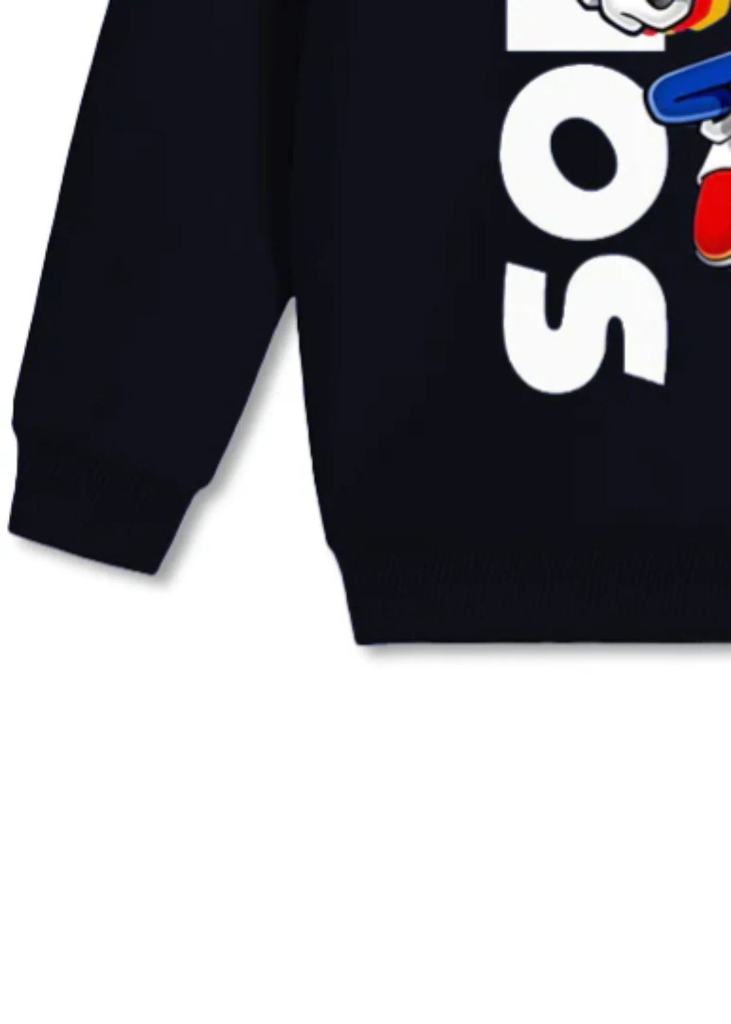 fleece Sweatshirt in Black - view 3