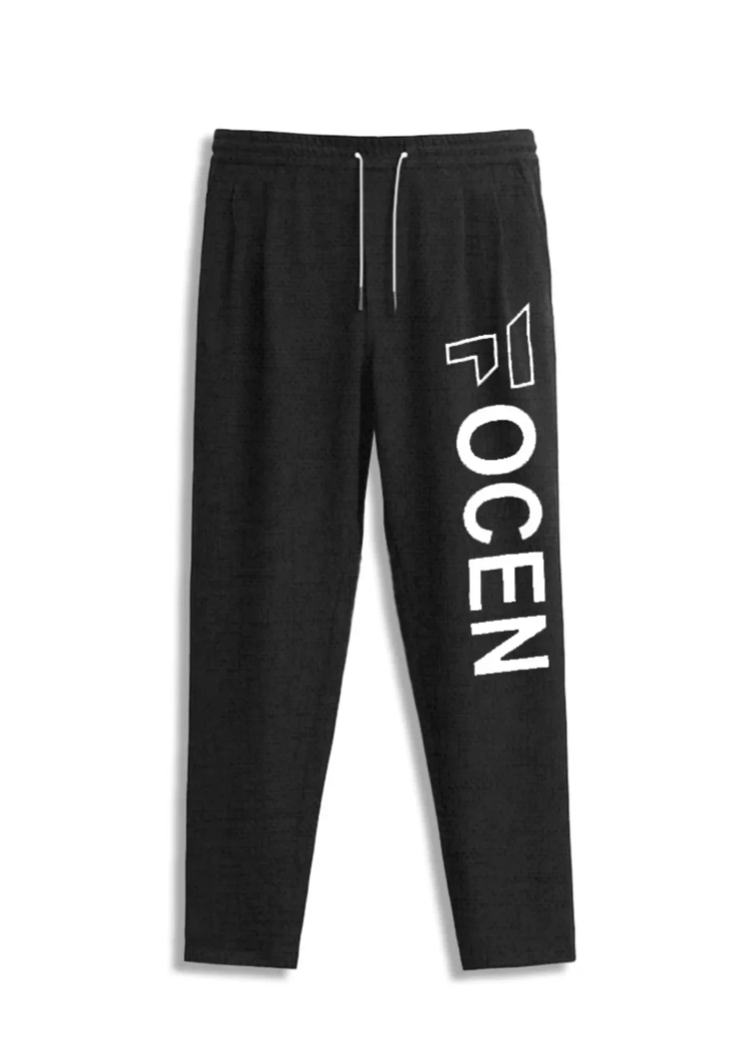 cotton jersey Trousers in Black