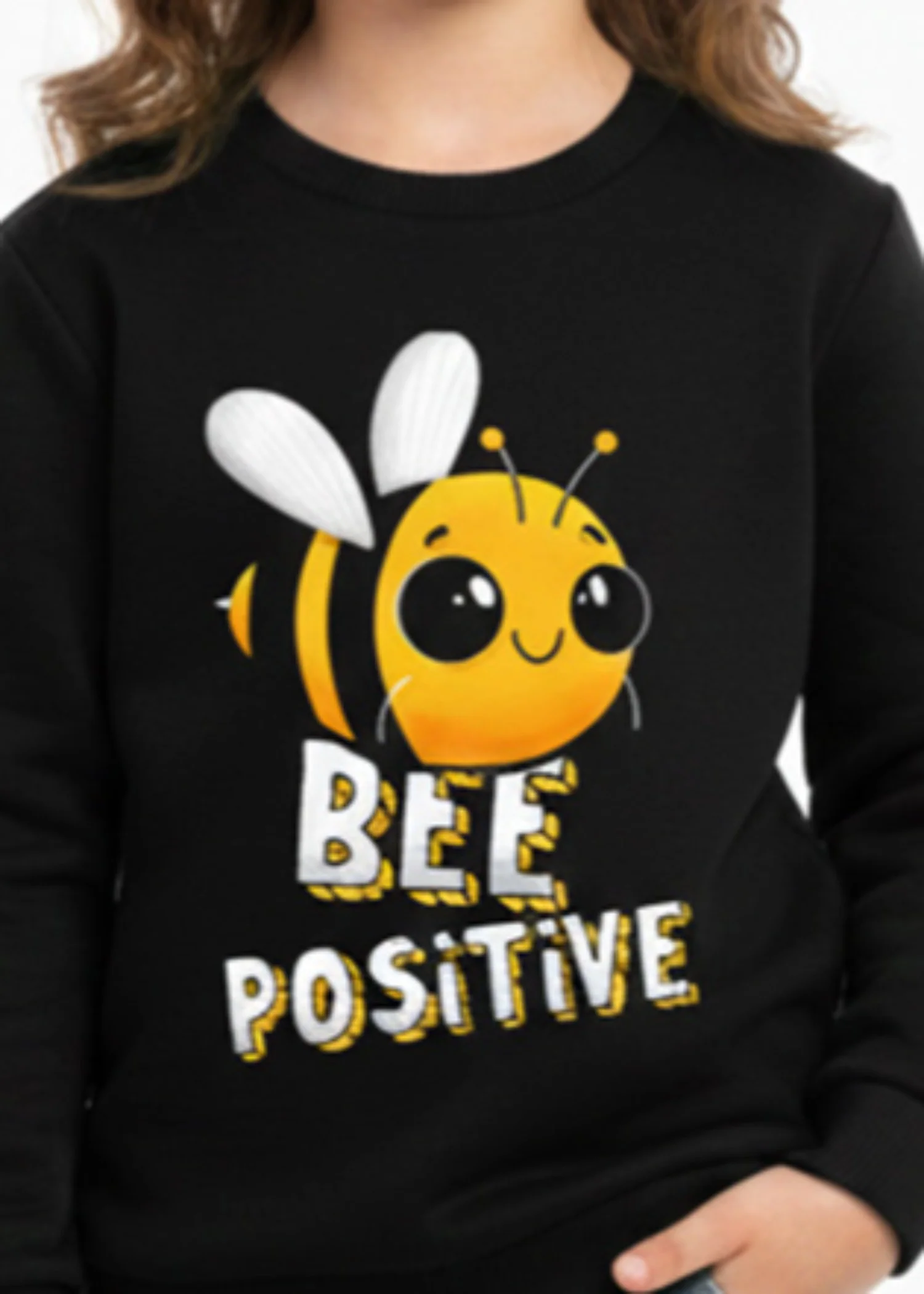 fleece Sweatshirt in Black by - XBC3660 - view 2