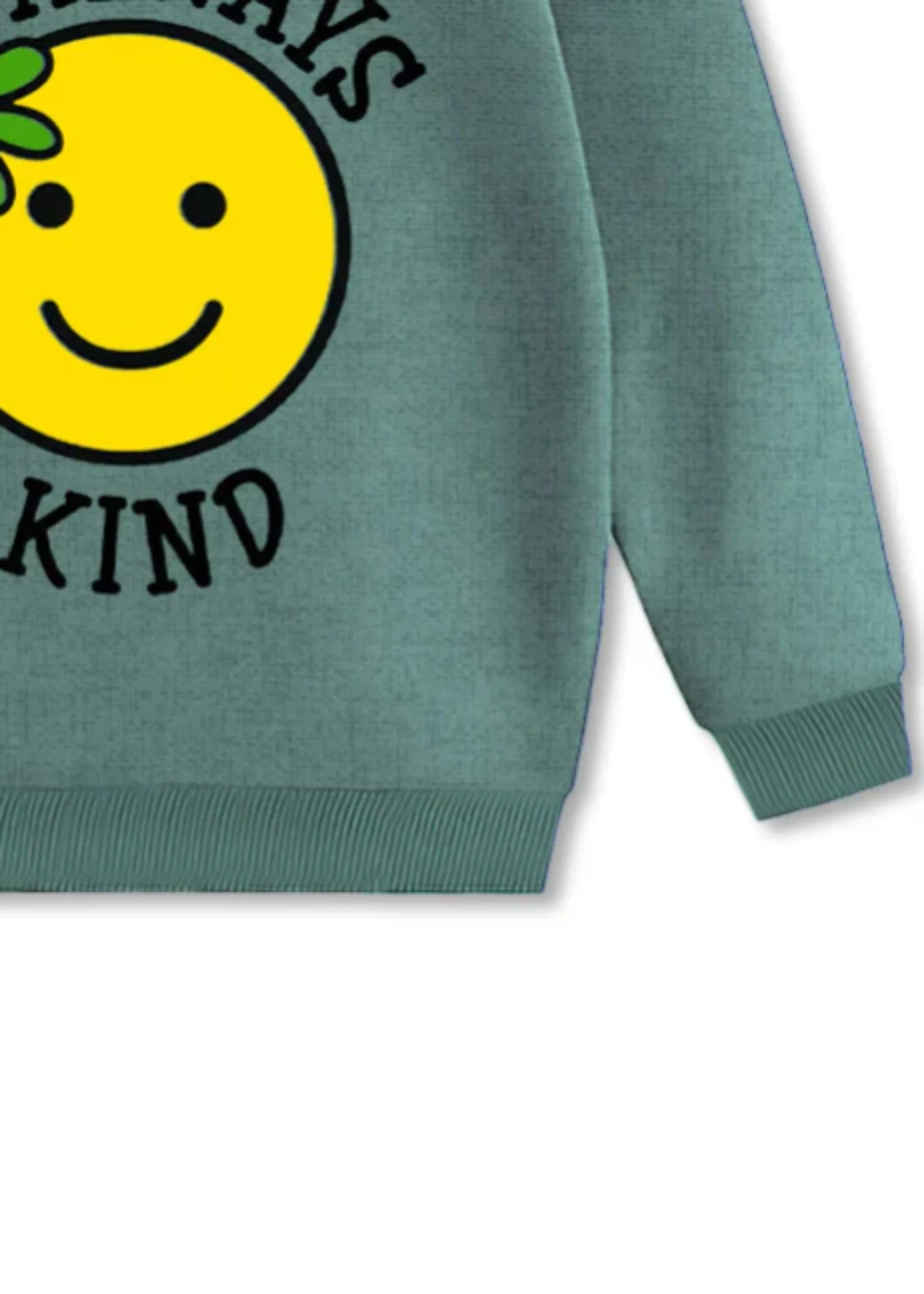 fleece Sweatshirt in Sea green - view 3