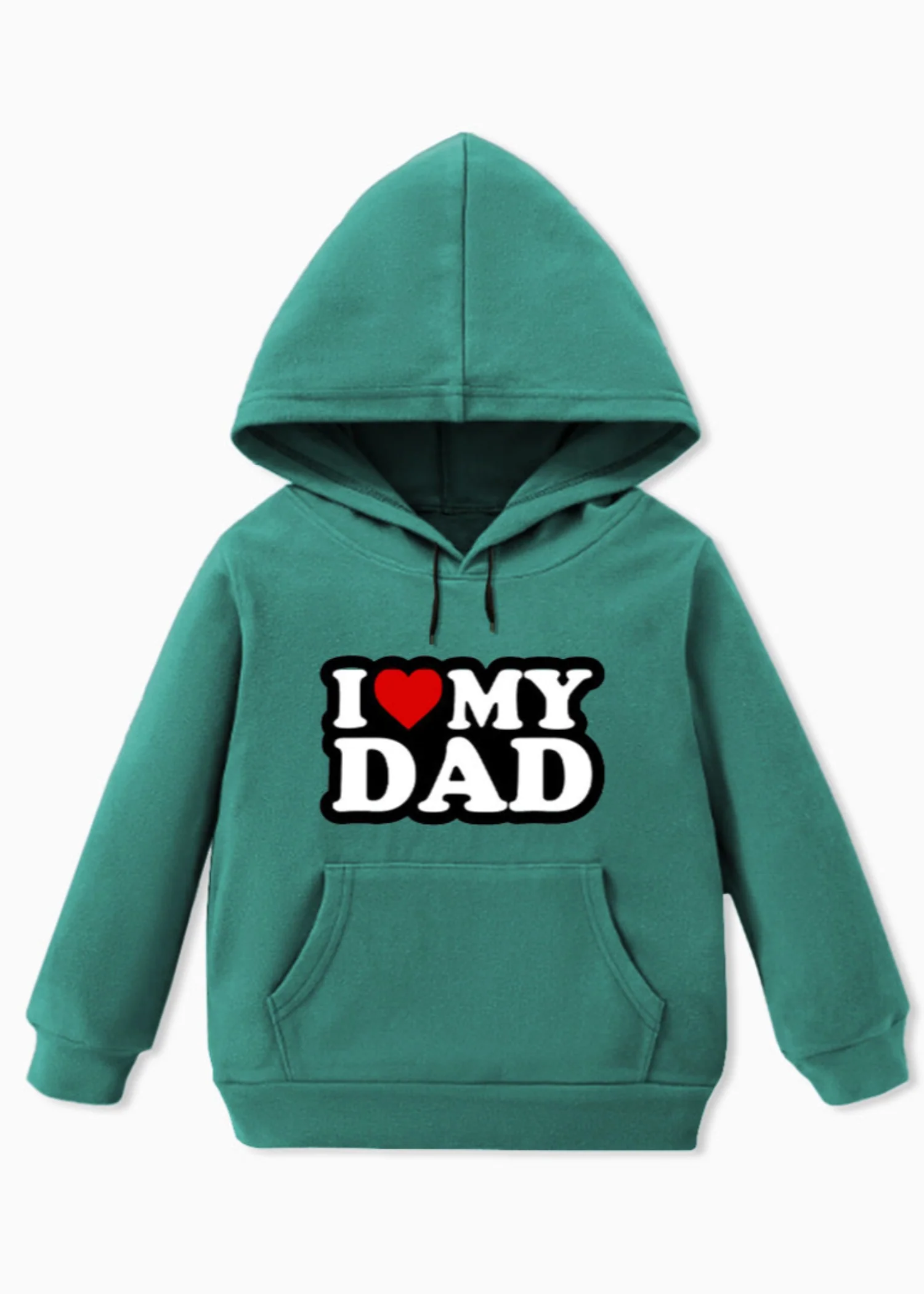 fleece Hoodie in Sea green - view 4