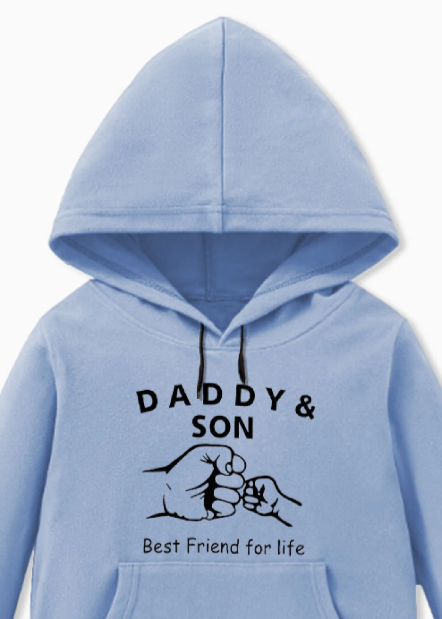 fleece Hoodie in Ice blue - view 2