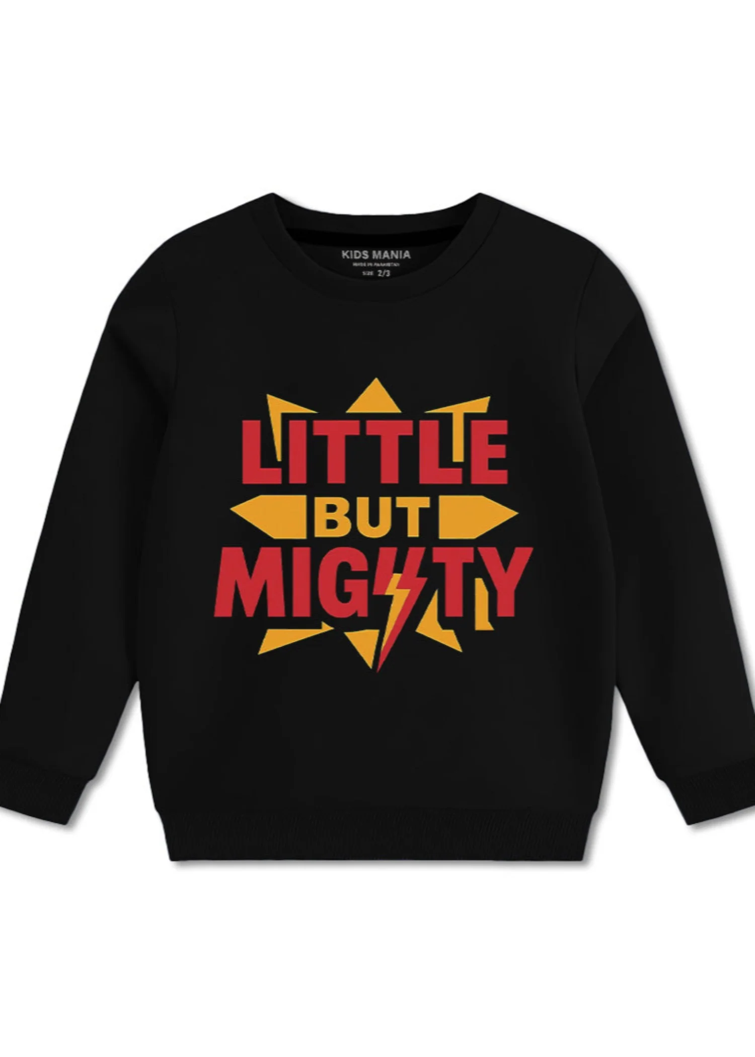 fleece Sweatshirt in Black
