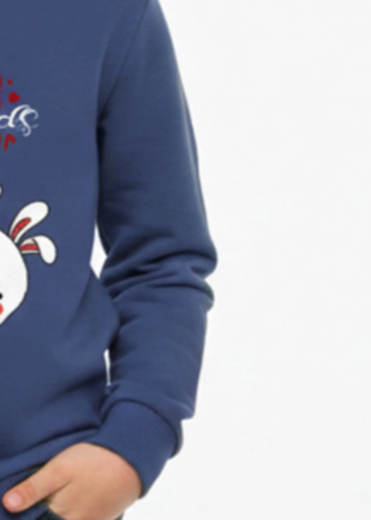 fleece Sweatshirt in Blue - view 3